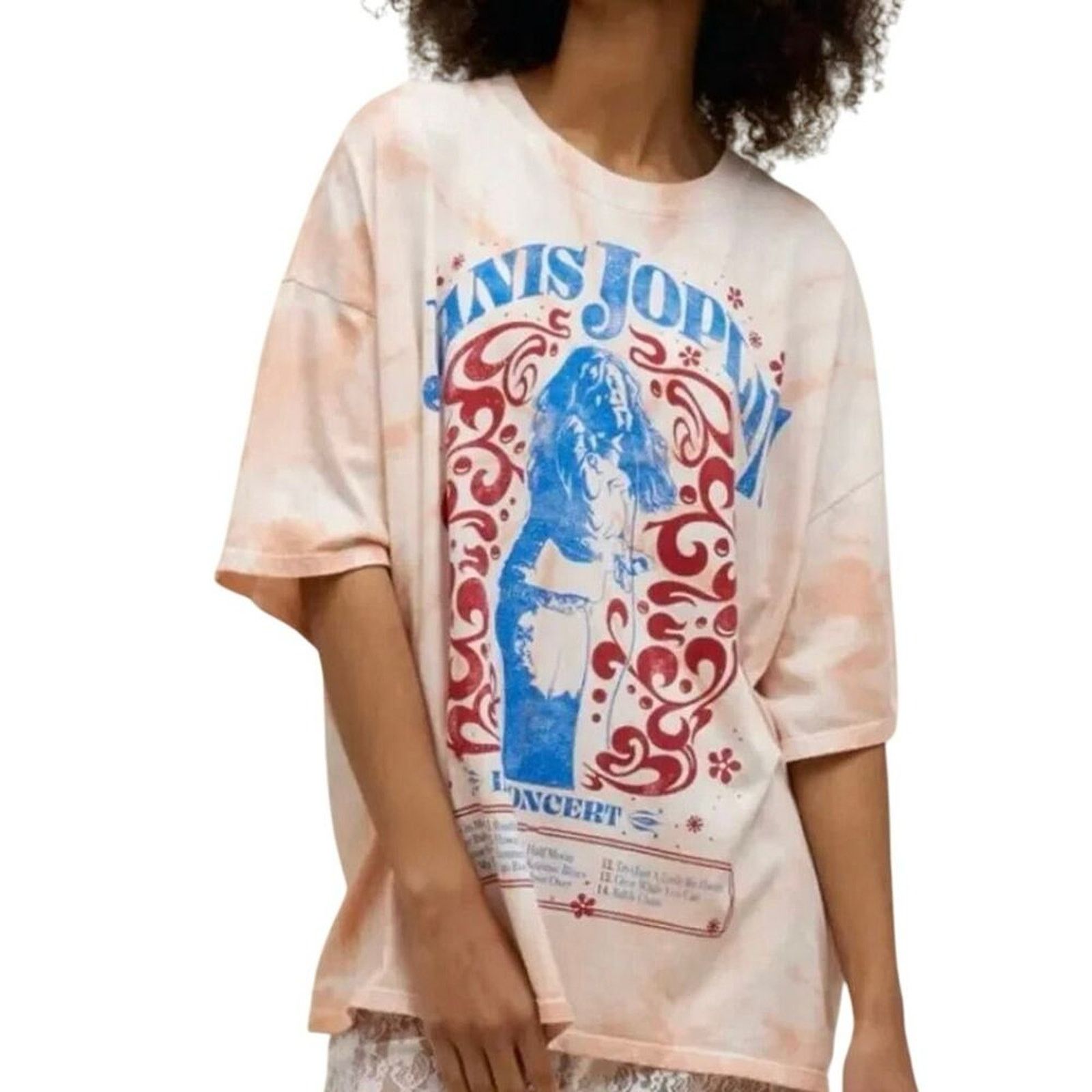 Daydreamer DAYDREAMER Janis Joplin in Concert One Size Tee w/ Sun Burst Size ONE SIZE - 2 Thumbnail