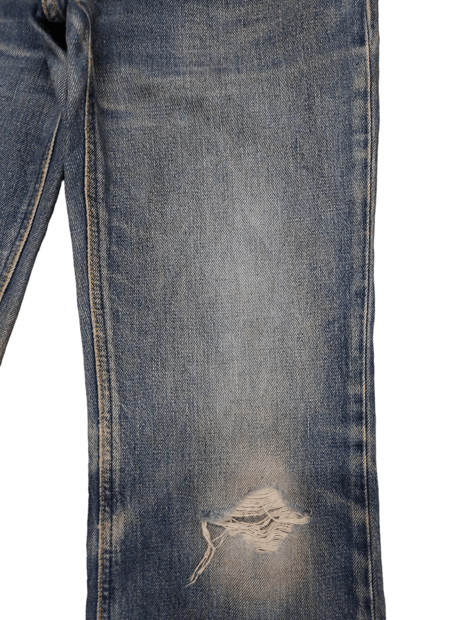 If Six Was Nine Flare Jeans Miss Lee Rider Clawmark Distress Denim Bootcut Size 26" / US 2 / IT 38 - 6 Thumbnail