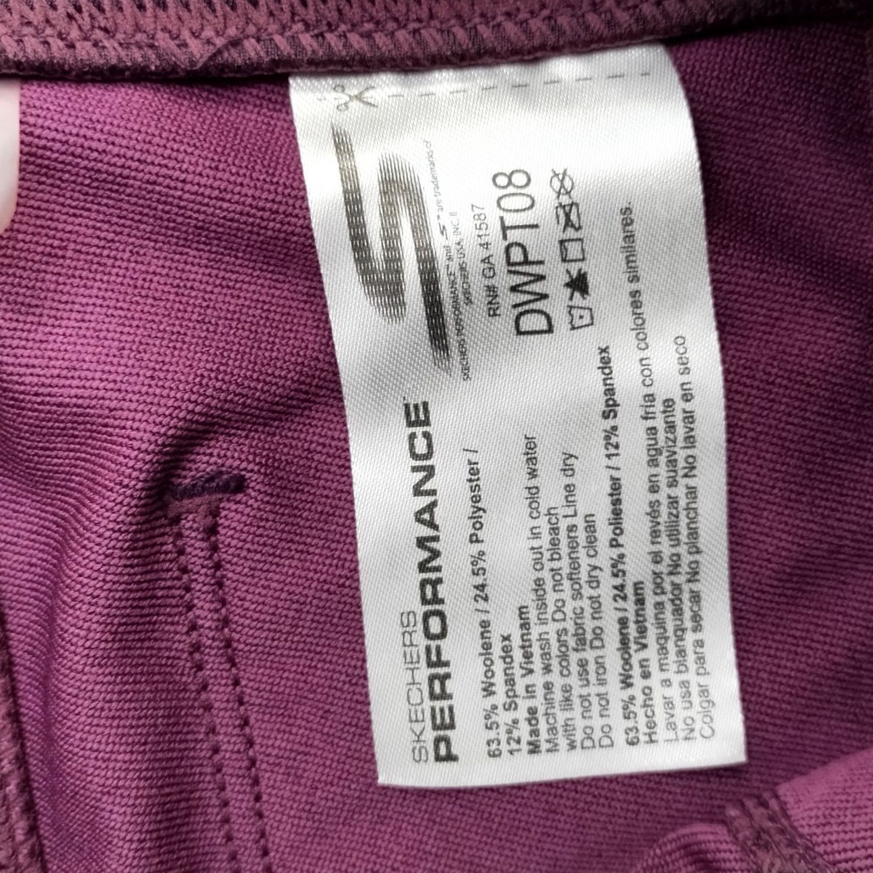 SKECHERS Skechers Legging Womens Size M Multicolor Stretch Performance Straight High Waist - Womens Leggings Size 32" / US 10 / IT 46 - 8 Thumbnail