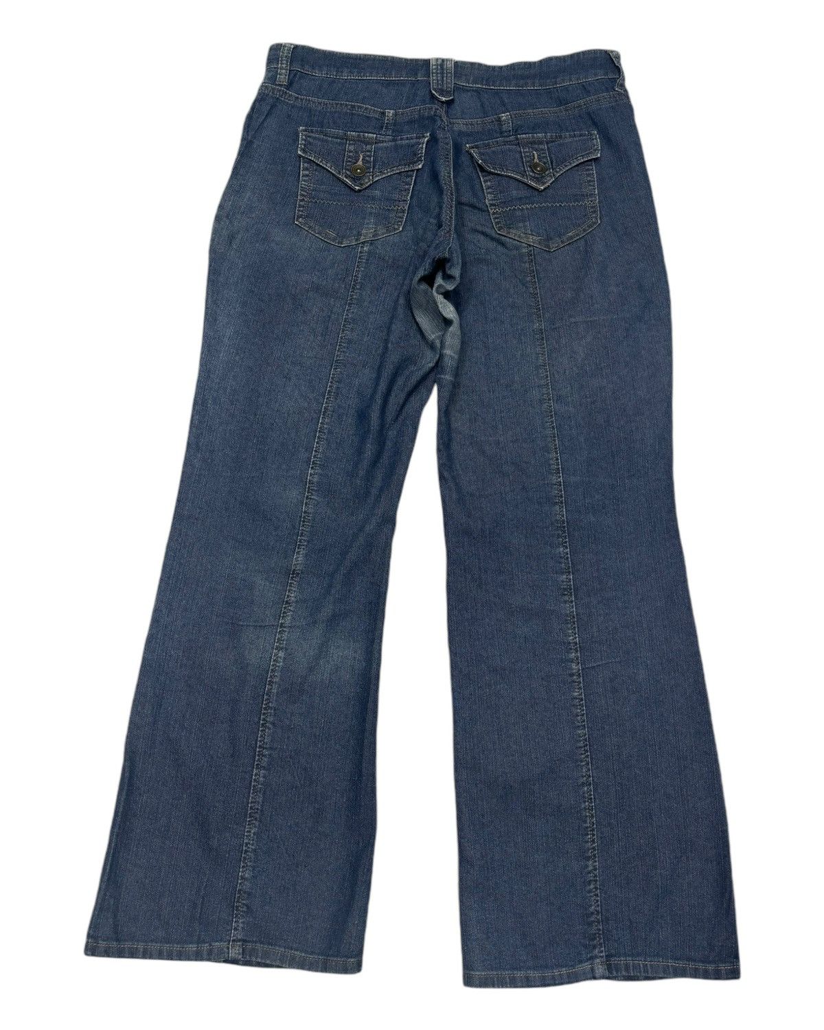 Japanese Brand VINTAGE JAPANESE UNBRAND BAGGY FLARED JEANS Size US 32 / EU 48 - 2 Thumbnail