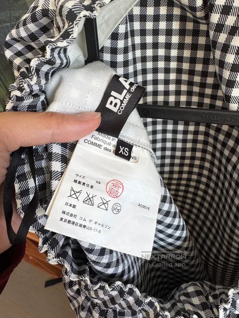 Comme des Garcons Comme Des Garcons size XS Drawstring lattice overskirt Size 23" - 4 Thumbnail