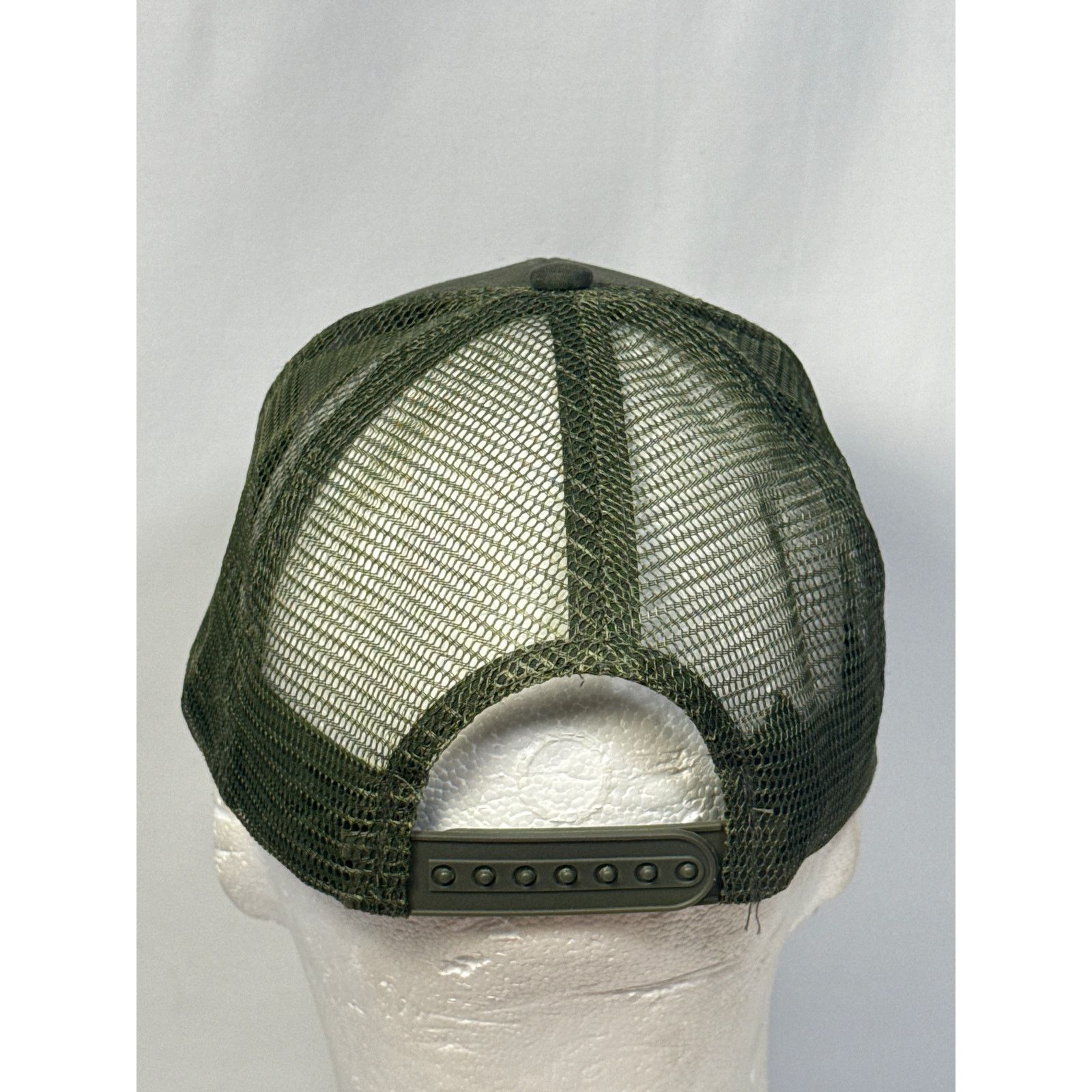 Bass Pro Shops Bass Pro Shops Trucker Hat Olive Green Mesh Snapback Cap Size ONE SIZE - 4 Thumbnail