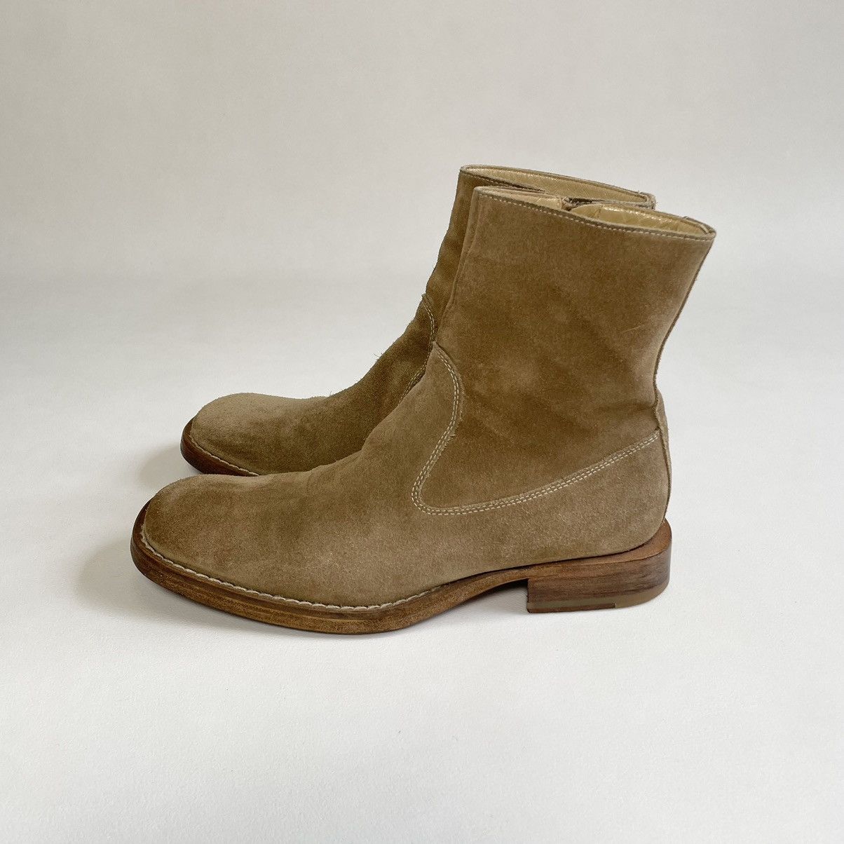 Ann Demeulemeester Leather Pirate Boots | Grailed