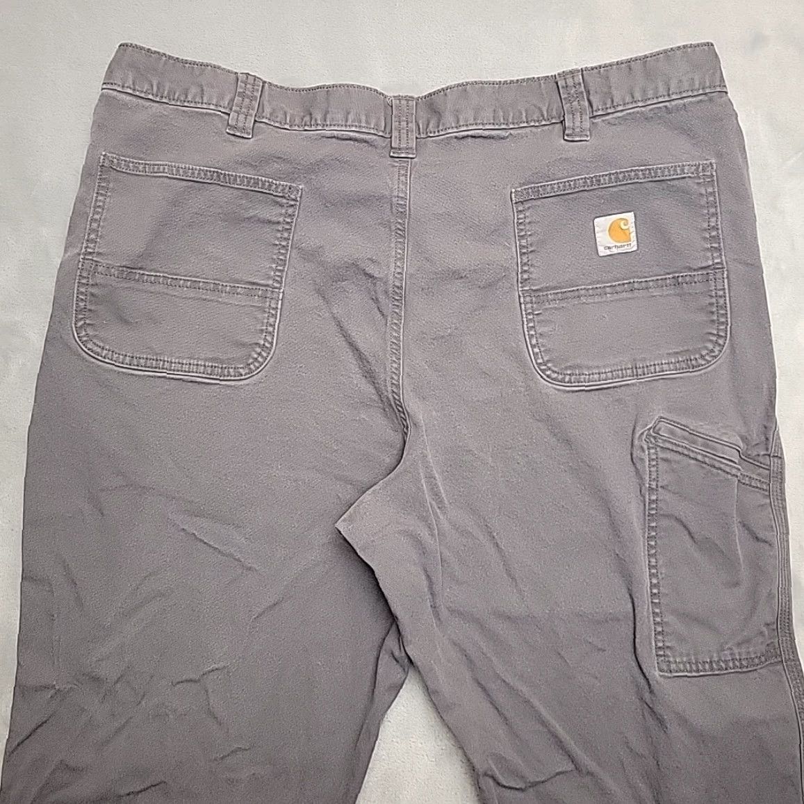 Carhartt VINTAGE Carhartt Pants Mens 42x30 Gray Canvas Relaxed Fit Cargo Work 102291 Size US 42 / EU 58 - 6 Thumbnail