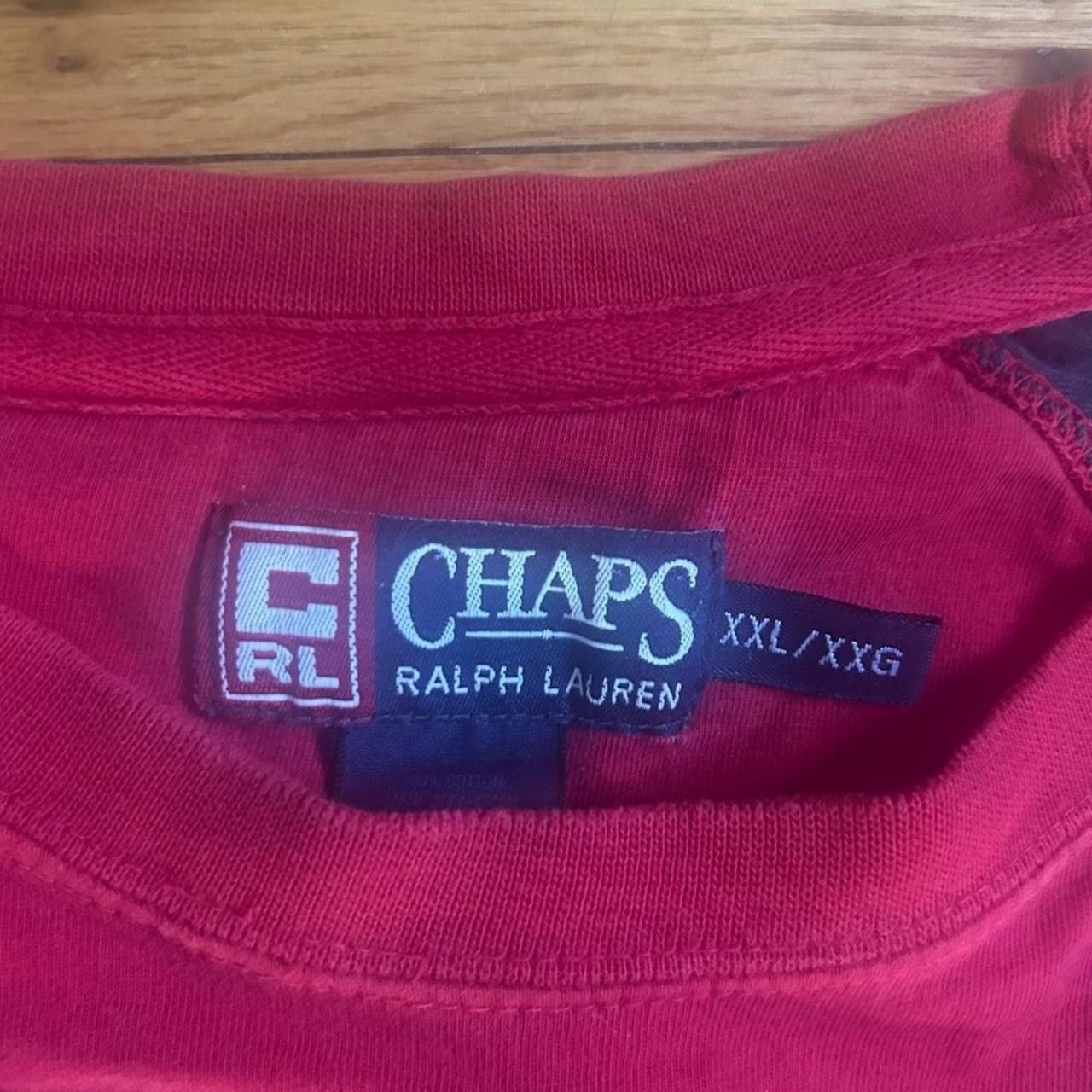 Chaps Ralph Lauren Vintage Chaps by Ralph Lauren Small Spell-Out Tee Size US XXL / EU 58 / 5 - 5 Thumbnail
