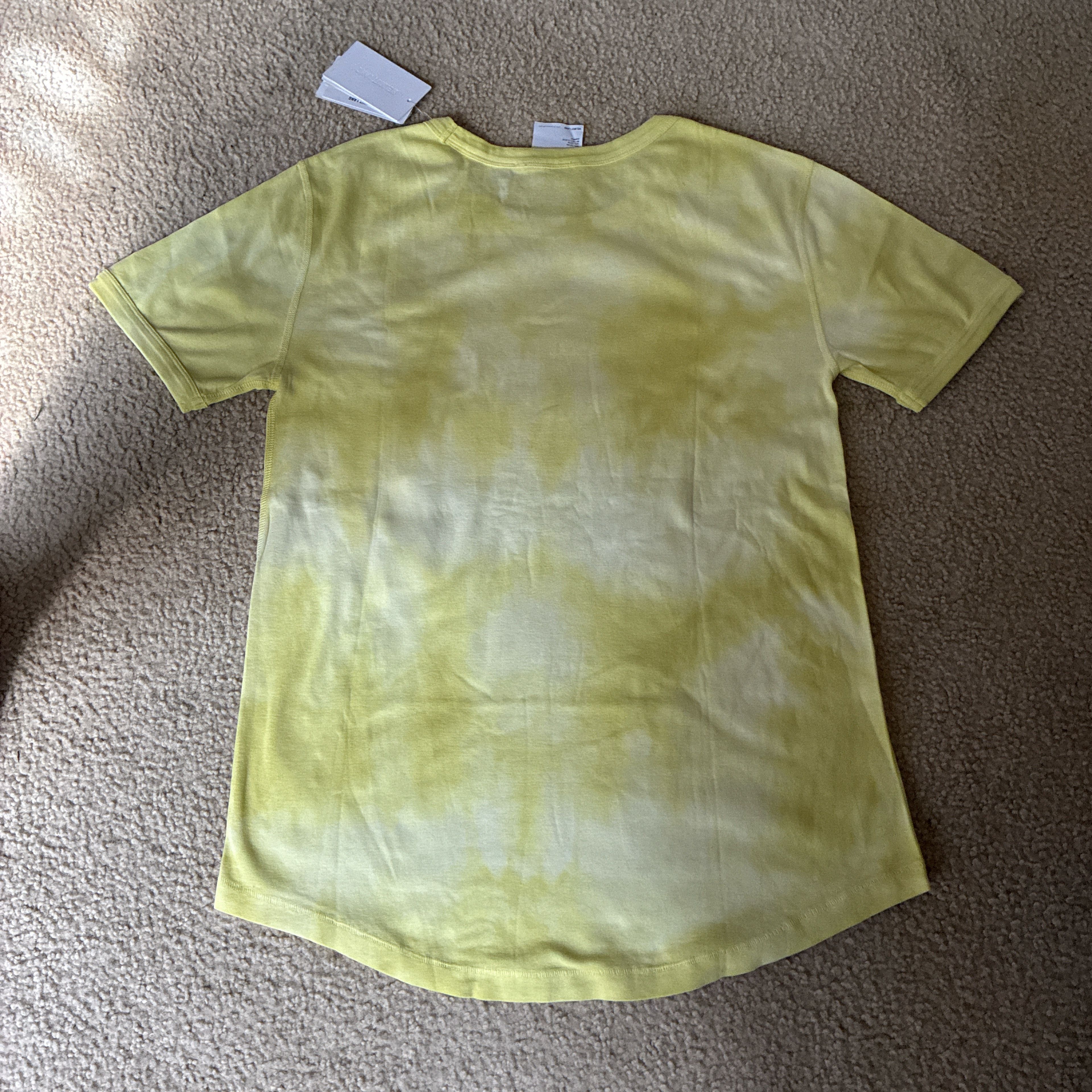 Helmut Lang Helmut lang white and yellow gradient tee designer t shirt Size US M / EU 48-50 / 2 - 2 Thumbnail