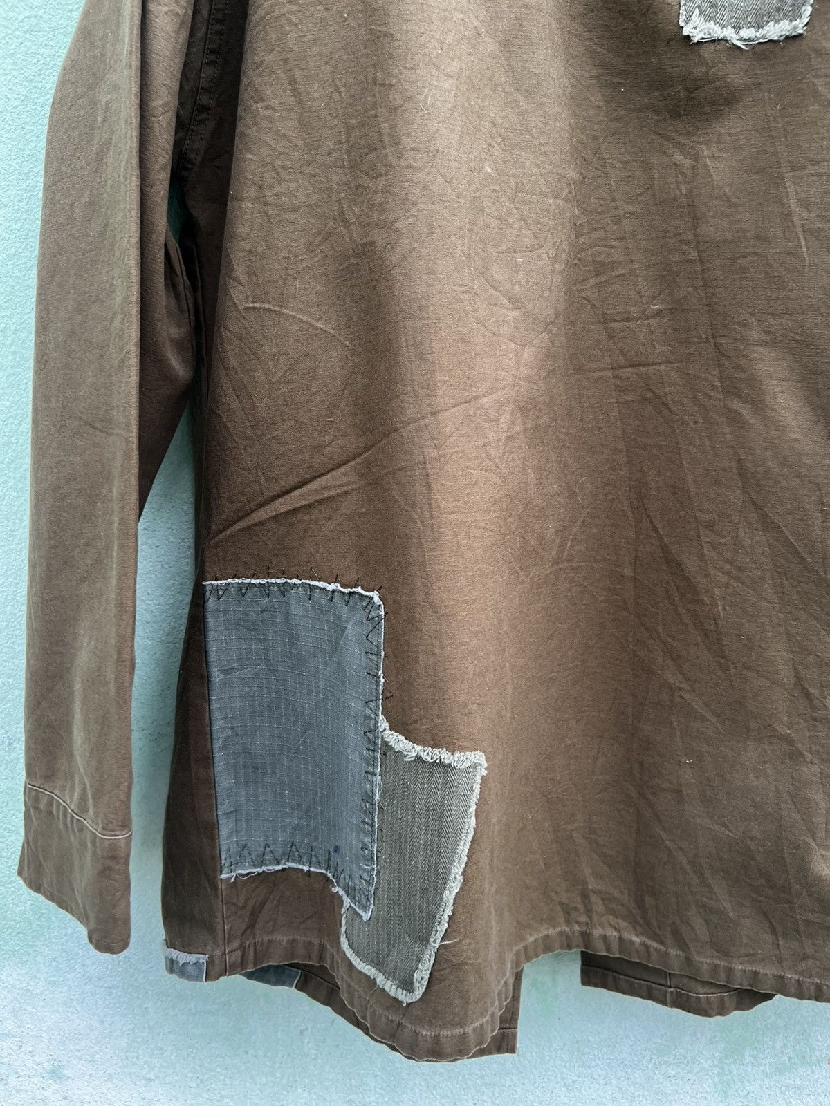 Japanese Brand Houston Distressed Boro Patchwork Military Jungle Fatigue Size US L / EU 52-54 / 3 - 14 Thumbnail