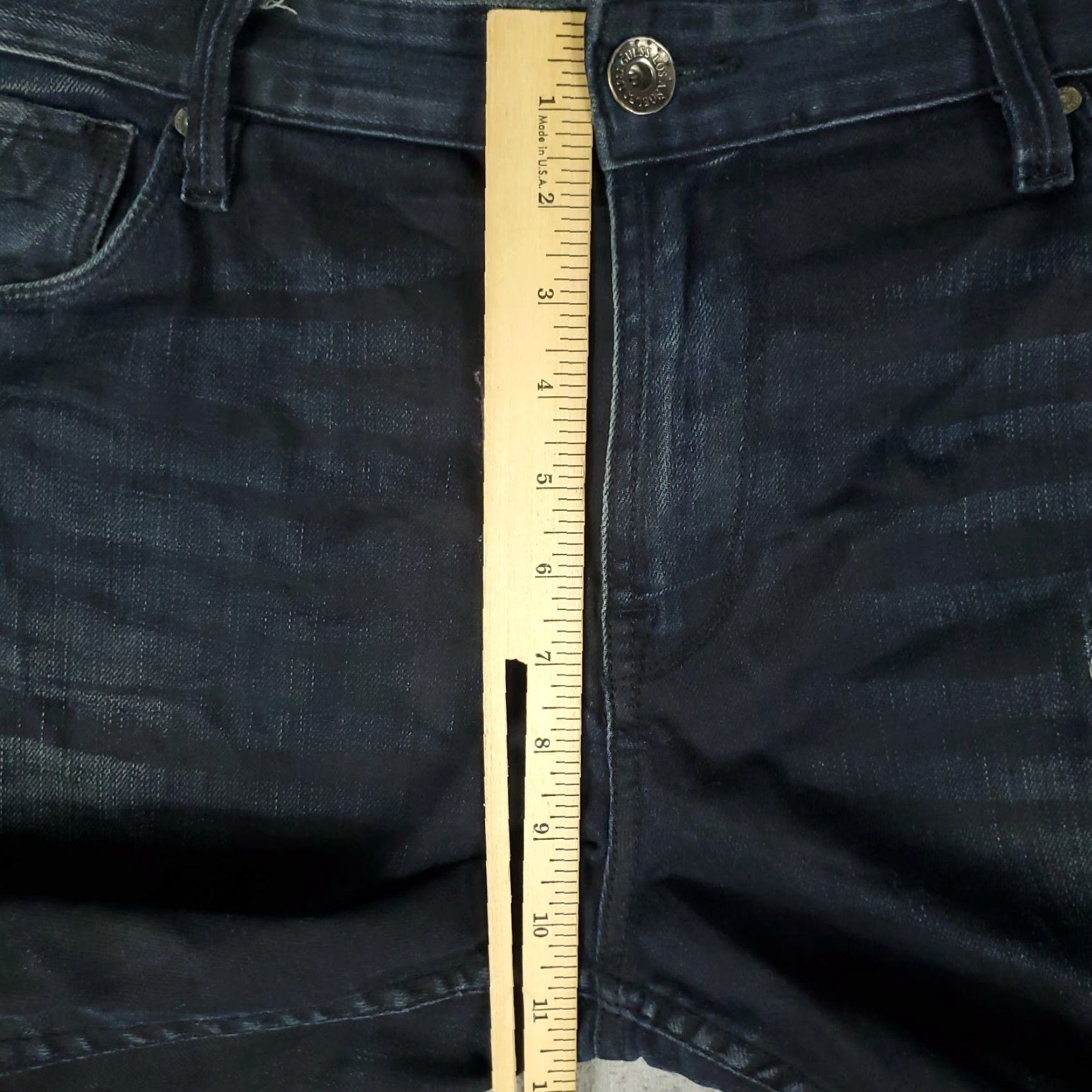 Guess GUESS Jeans Men's 38x32 Blue Distressed Tapered Slim Denim Pants Regular Fit Size US 38 / EU 54 - 5 Thumbnail