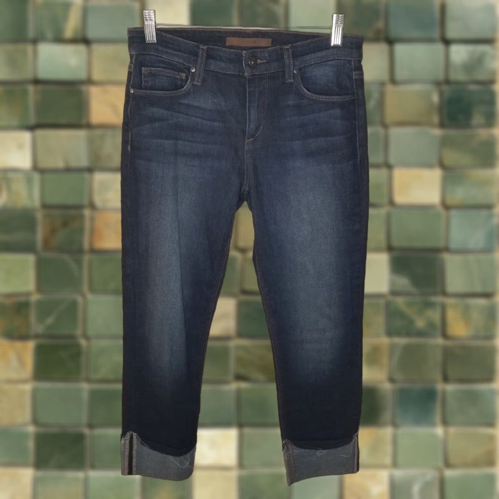 Vintage JOES Jeans Cuffed Straight Stretch Capris Women 27x25.5 Blue Size 27 Womens Capris Size 27" / US 4 / IT 40 - 1 Thumbnail