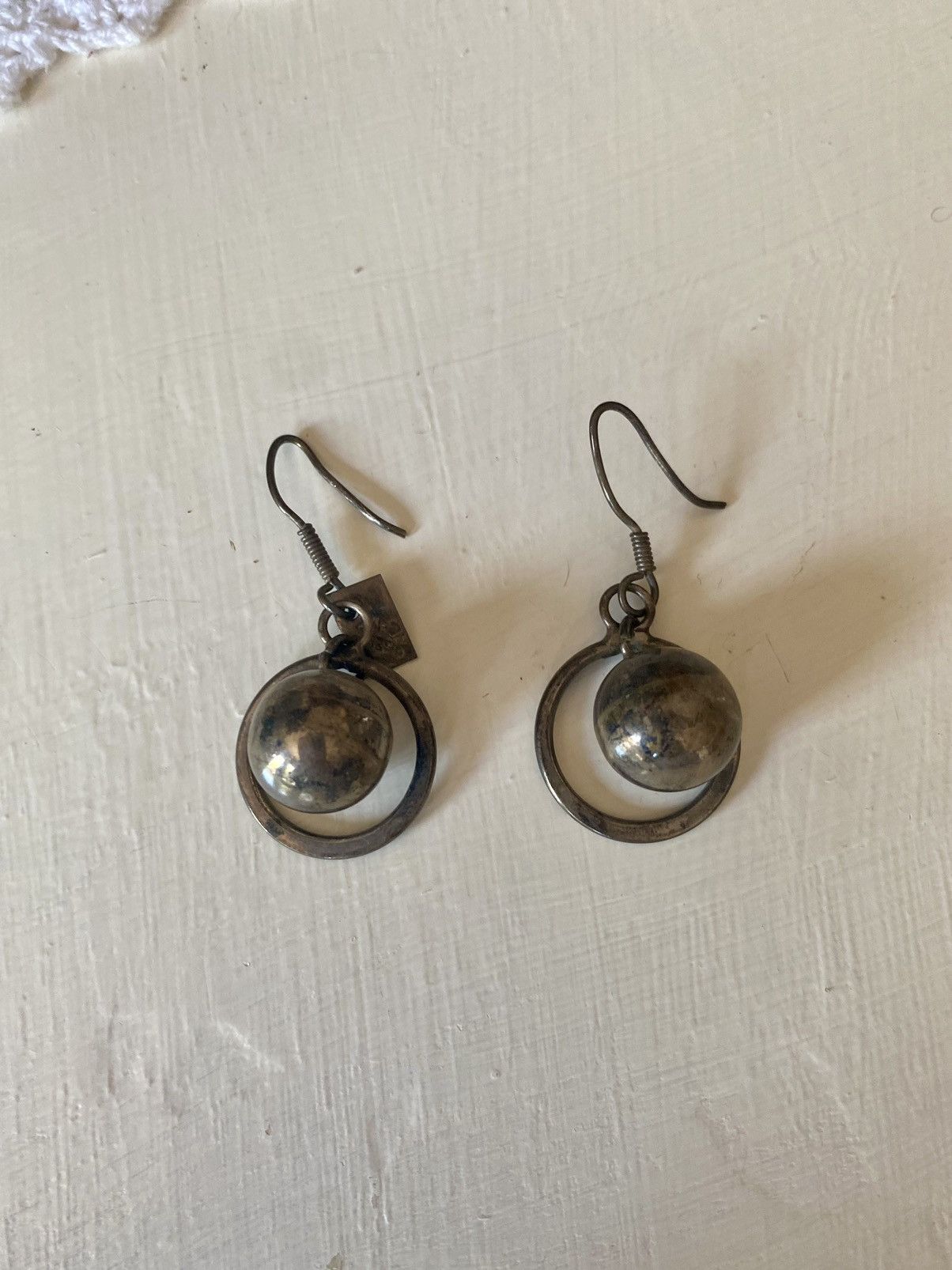 Vintage VINTAGE STERLING SILVER MEXICO DANGLE BALL HOOK EARRINGS Size ONE SIZE - 1 Thumbnail