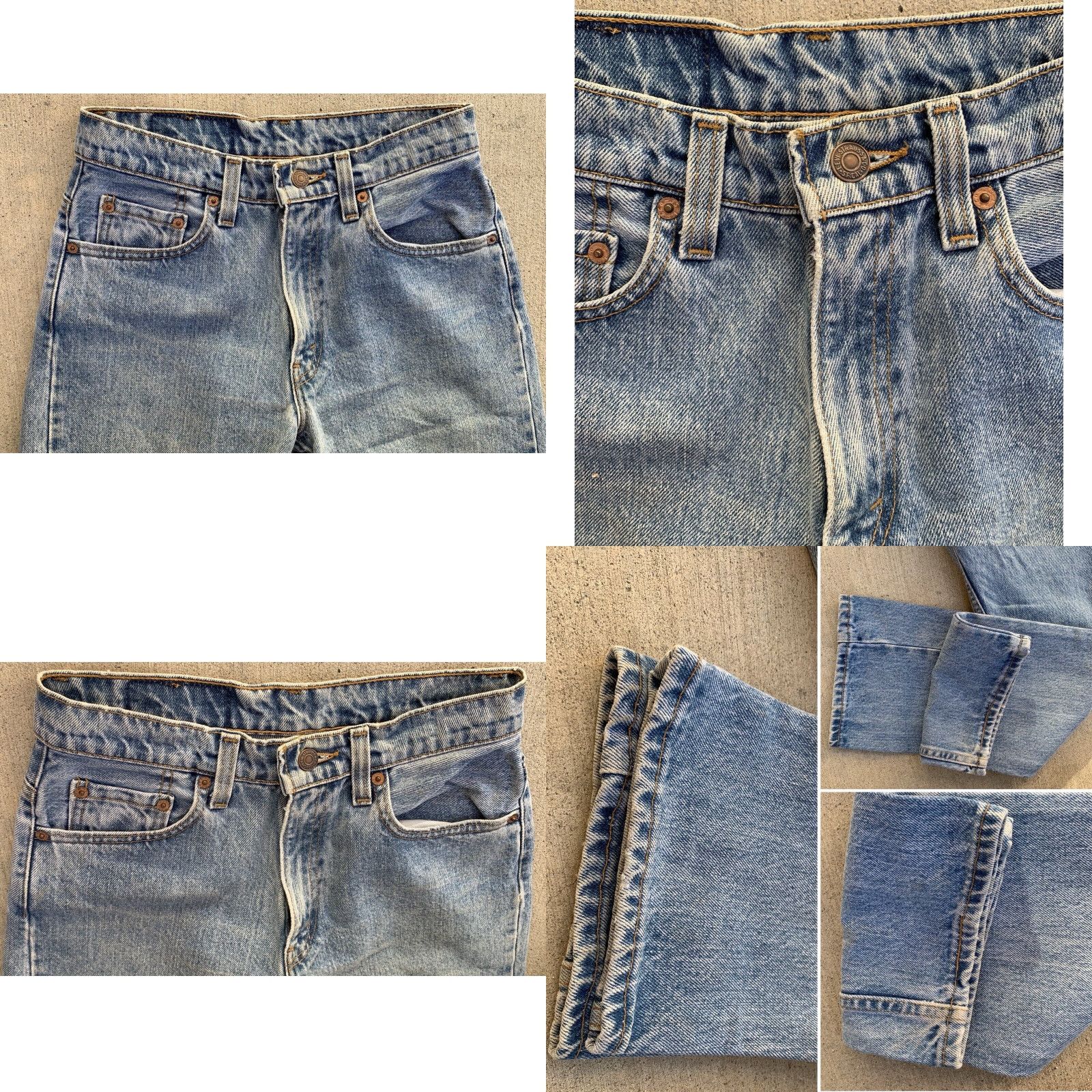Levi's VINTAGE Levi’s Jeans 555 Straight Women 28 in 90s 1990s Size 5 Blue 100% Cotton Five-Pocket Design Denim Size 27" / US 4 / IT 40 - 9 Thumbnail