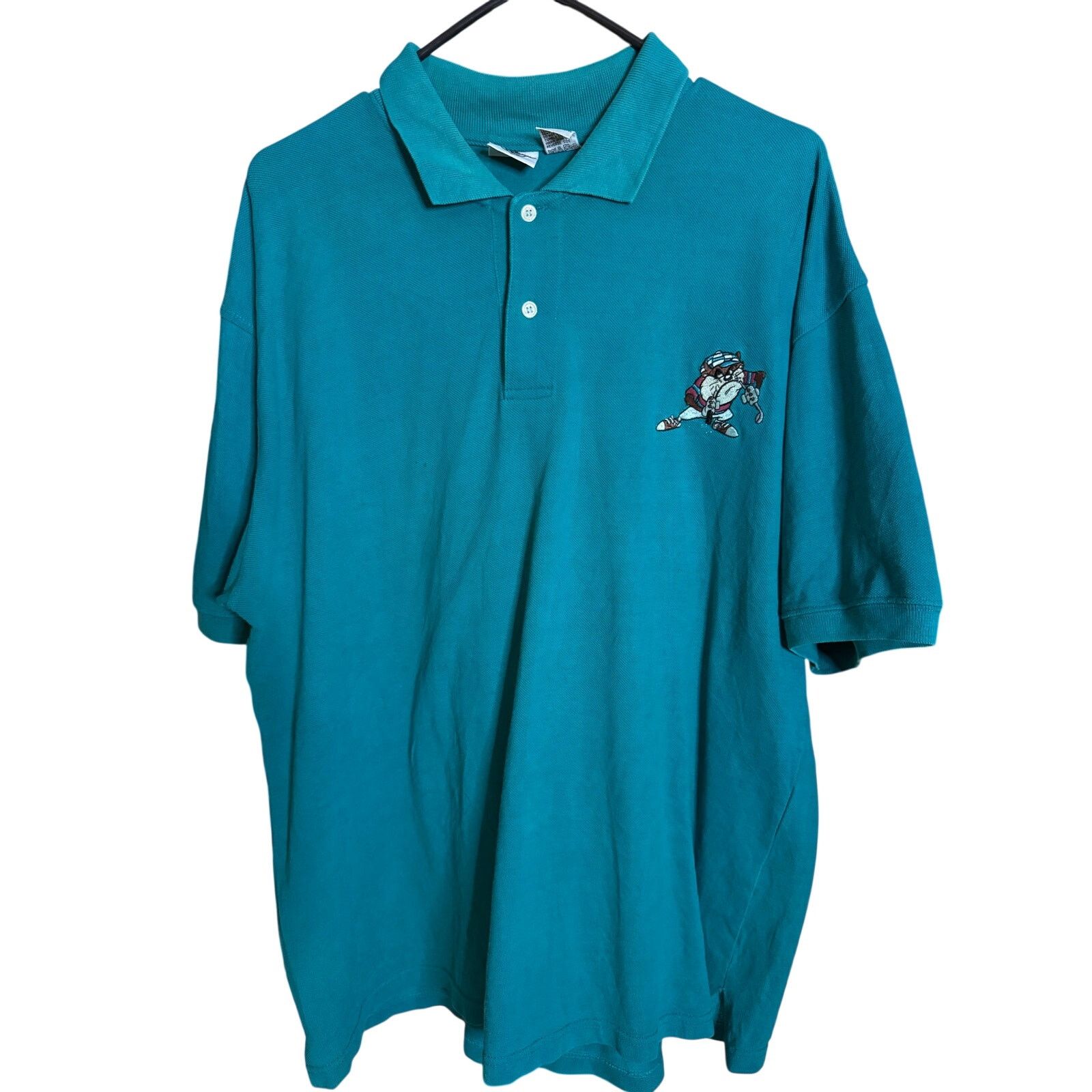 Acme Clothing Vintage Taz Golf Henley Short Sleeve Size US XL / EU 56 / 4 - 1 Thumbnail