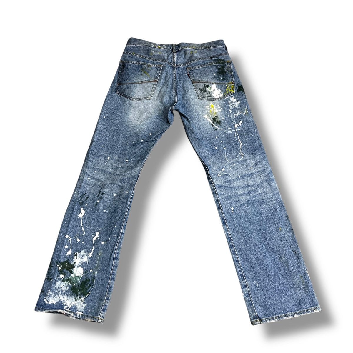 If Six Was Nine Painters Arts Soul Of Freedom Denim Japan Jeans Size US 30 / EU 46 - 3 Thumbnail