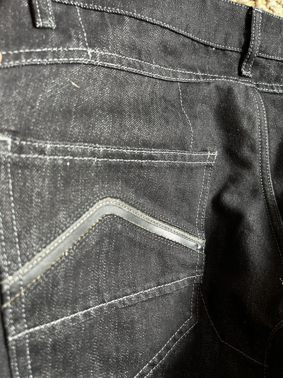 Dainese × Vintage Dainese Black Denim Motorcycle Jeans Pants Vintage Size US 33 - 9 Thumbnail