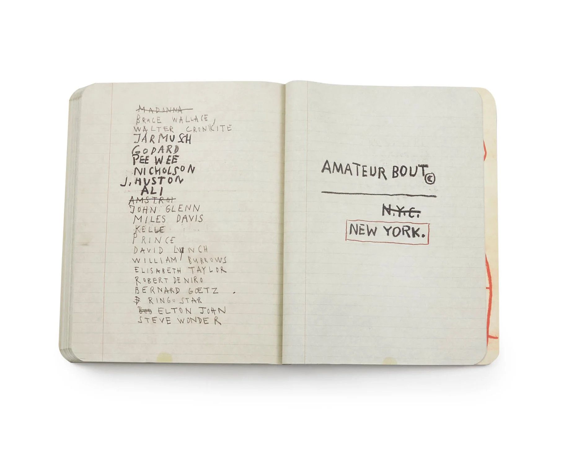 THE NOTEBOOKS BY JEAN MICHEL BASQUIAT