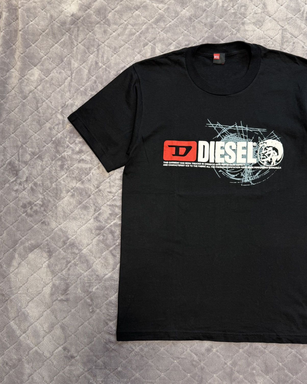 Diesel × Vintage Vintage Diesel Big Logo Tee Shirt Size US L / EU 52-54 / 3 - 2 Thumbnail