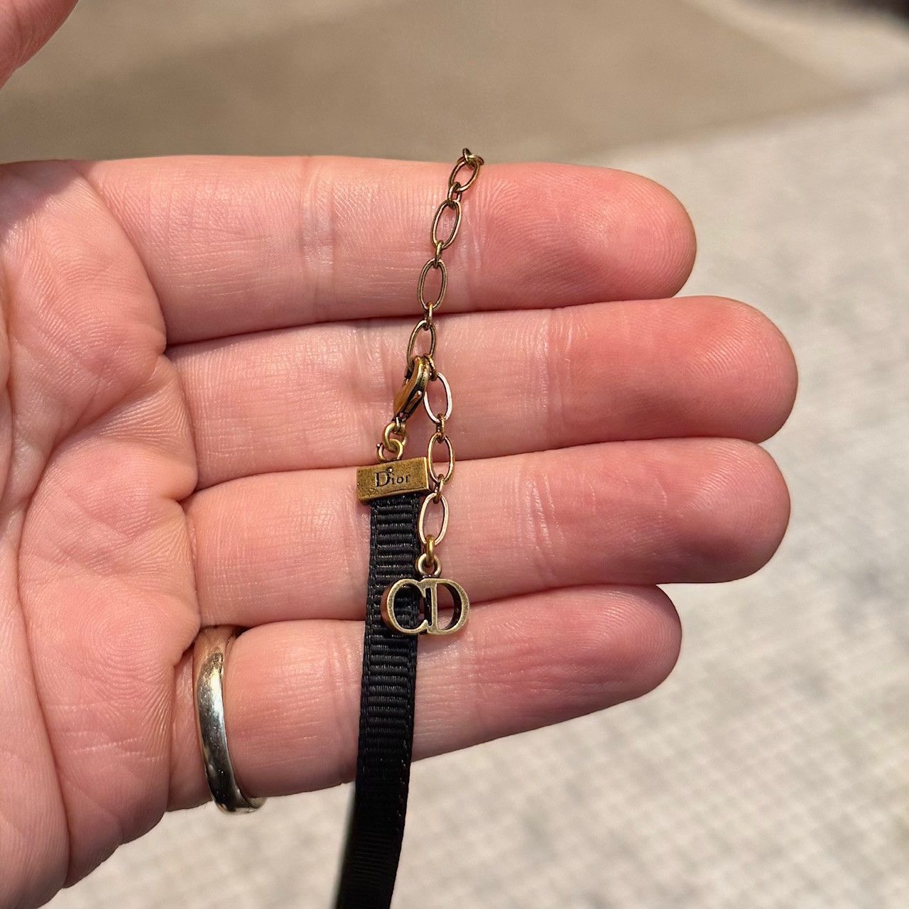 Dior Dior Gold Star Ribbon Choker Necklace Size ONE SIZE - 6 Thumbnail