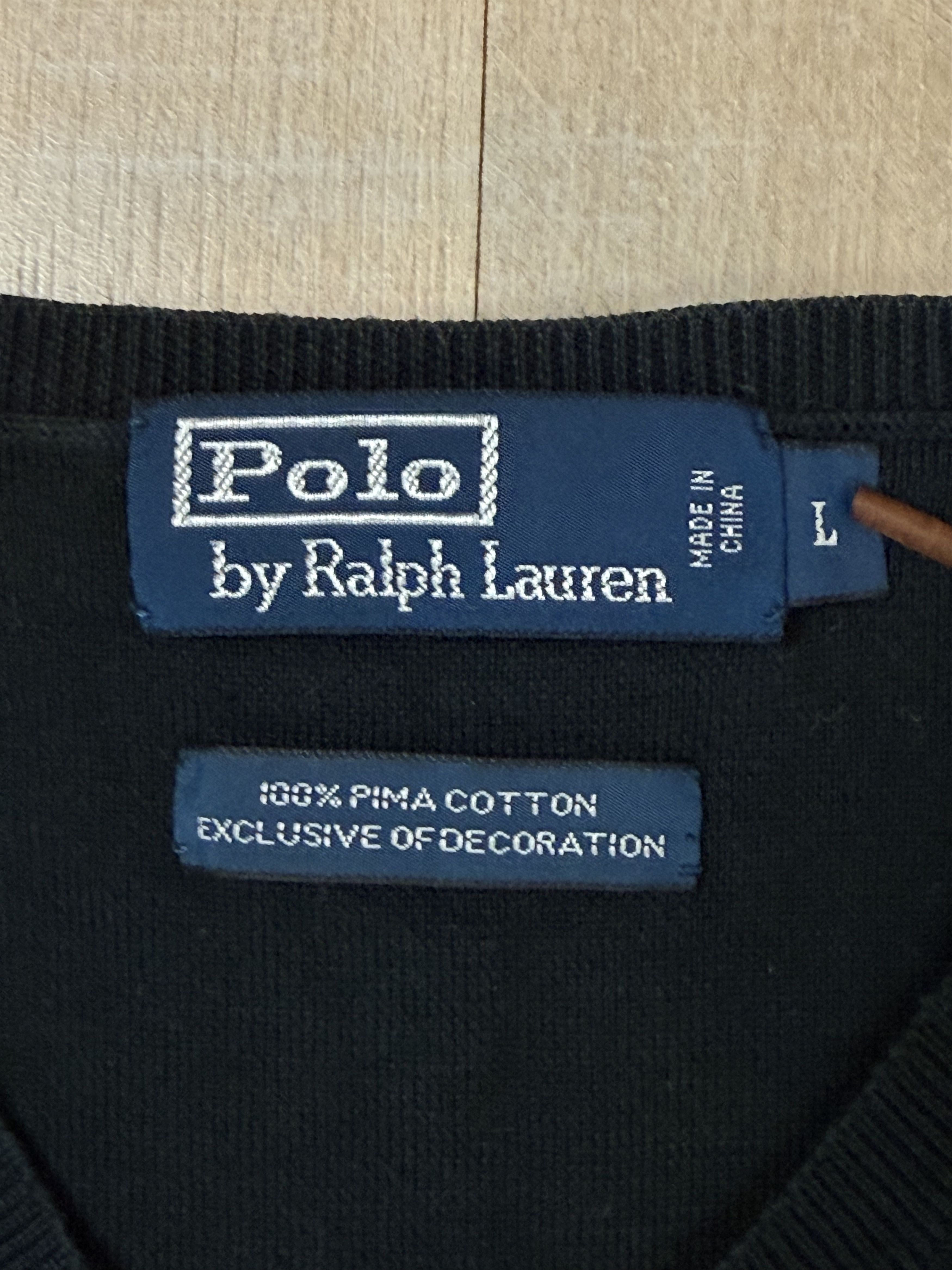 Polo Ralph Lauren Vintage 90s Polo by Ralph Lauren V-neck Sweater Size US L / EU 52-54 / 3 - 4 Thumbnail
