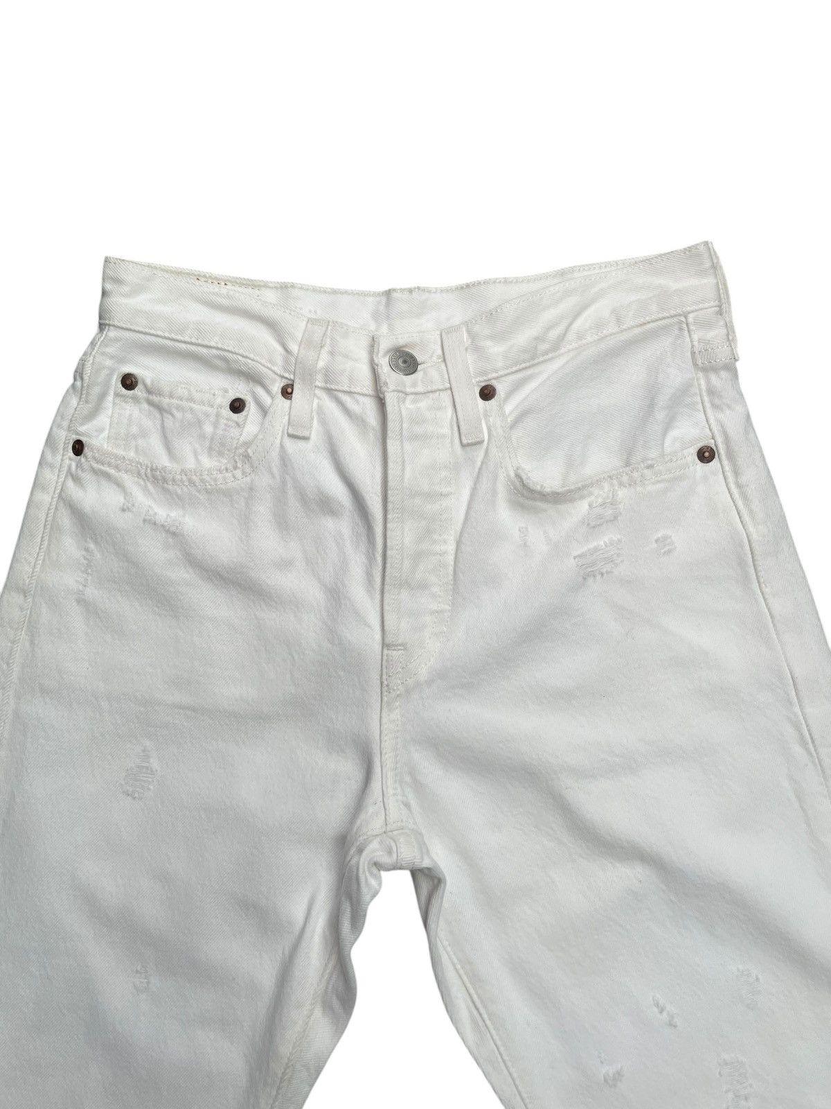 Levi's Levis 501 Big E Skinny Distresed Denim Size US 28 / EU 44 - 4 Thumbnail