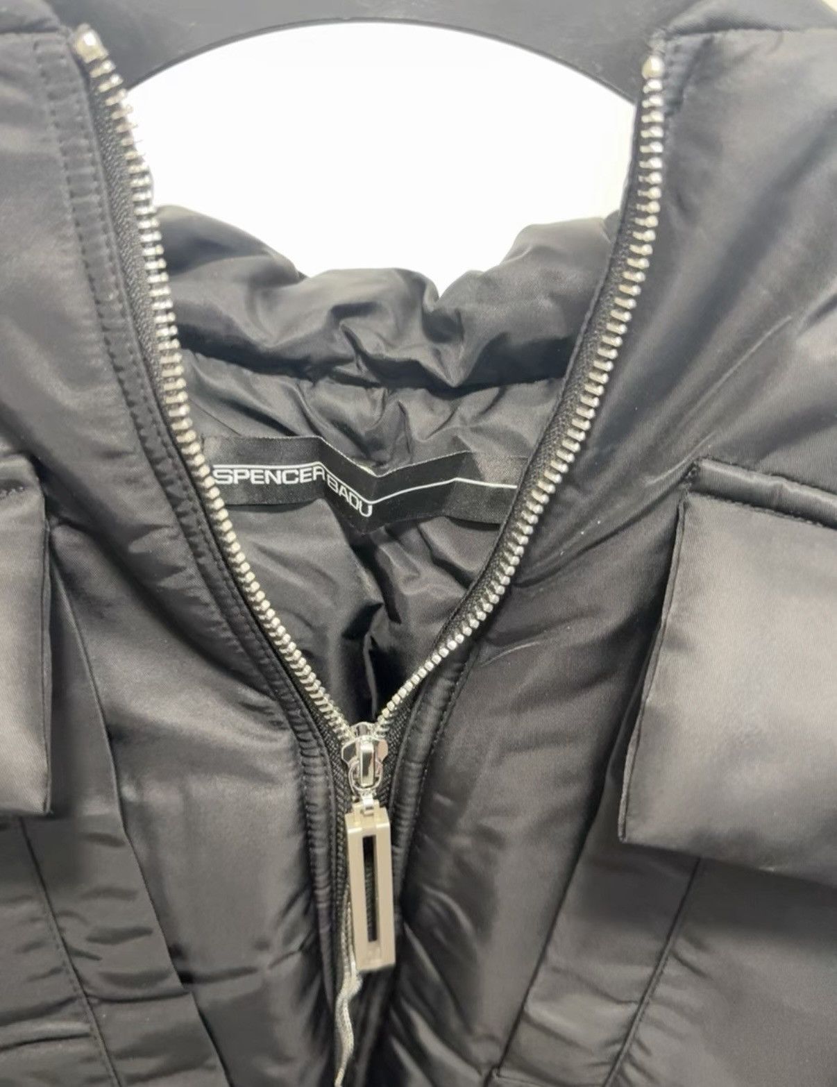 SPENCER BADU 【Spencer Badu】Black Down Vest, Brand New with Tags Size US XL / EU 56 / 4 - 5 Thumbnail