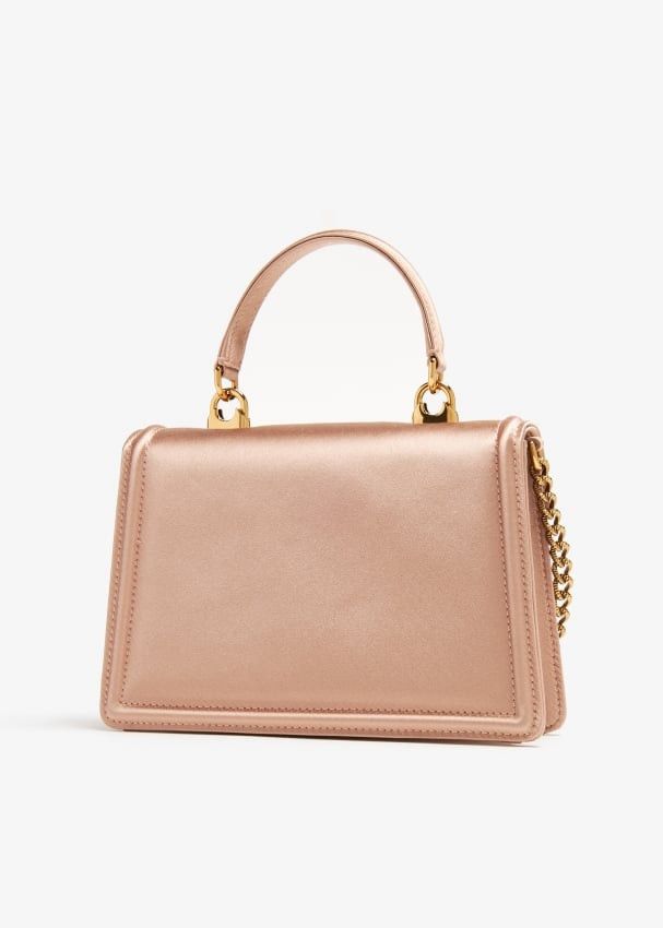 Dolce & Gabbana o1s22i1n1024 Size: OS / Satin Small Devotion Bag in Pink Size ONE SIZE - 4 Thumbnail