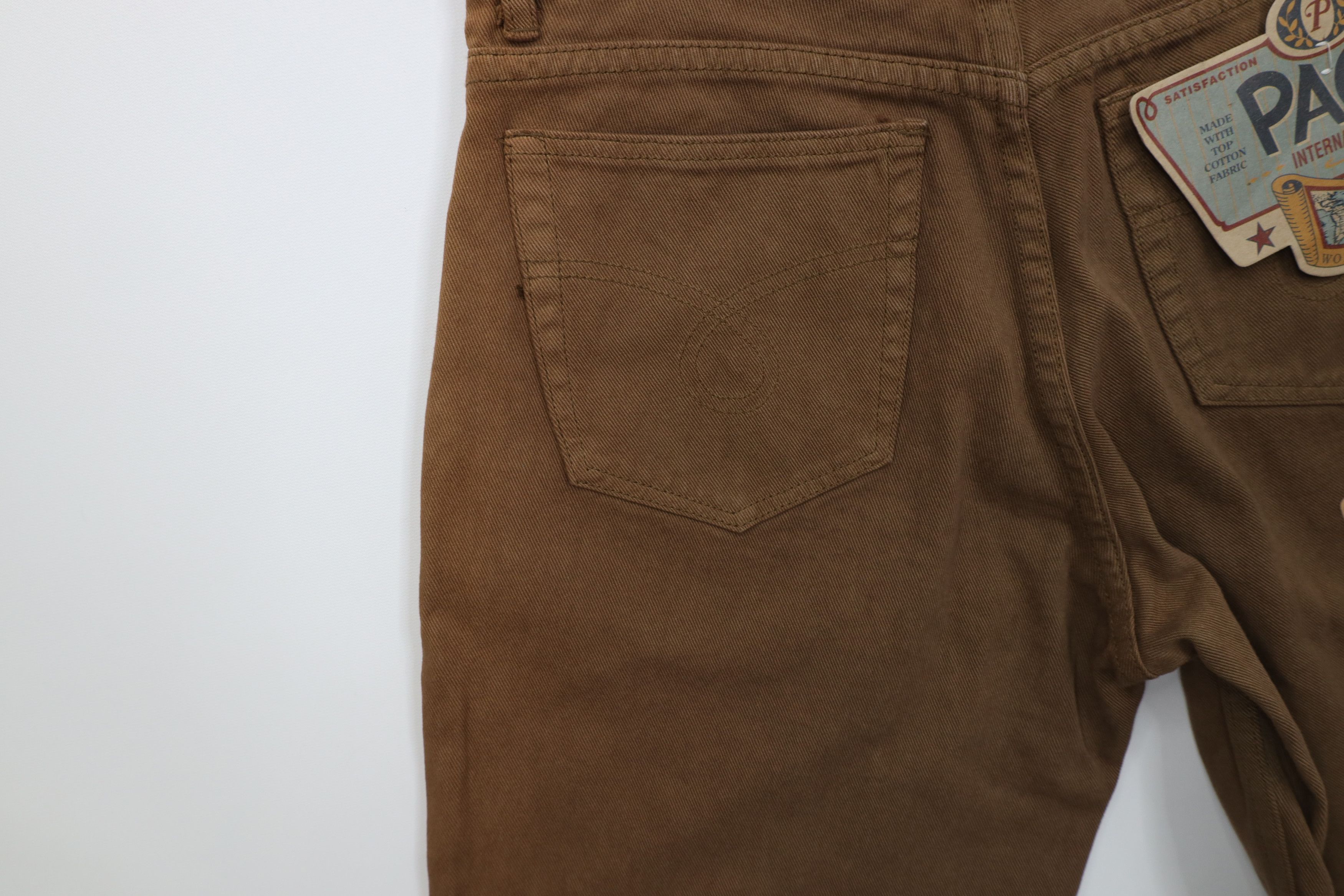 Vintage Deadstock Vintage 90s Paco Hip Hop Denim Jean Shorts Brown Size US 30 / EU 46 - 11 Thumbnail