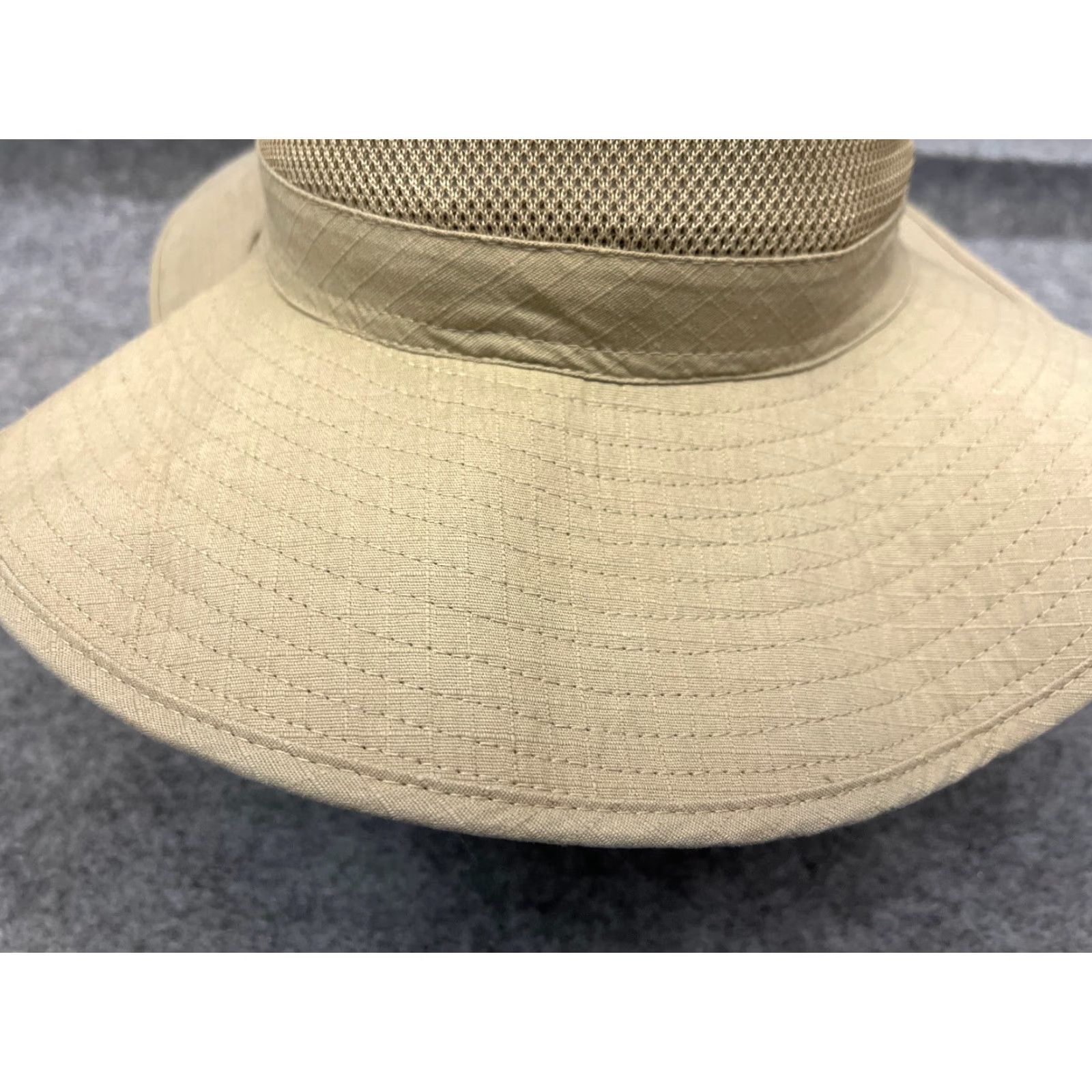 Vintage Goldoast Sunwear Bucket Hat Adult One Size Beige 100% Cotton Camp Beach Hat/Cap Unisex Adults Beige Bucket Hat 100% Cotton Summer Beach Camp Outdoor Size ONE SIZE - 3 Thumbnail