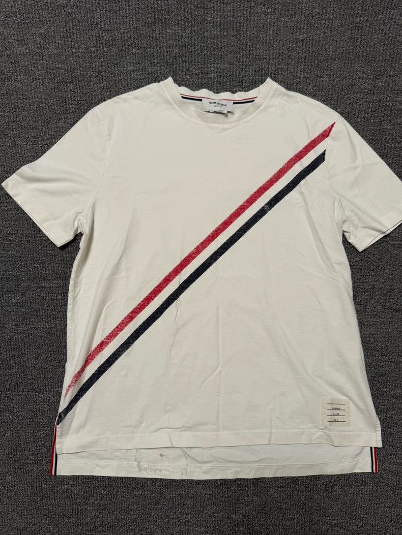 Thom Browne Thom Browne Slash T-shirt Size US L / EU 52-54 / 3 - 1 Thumbnail