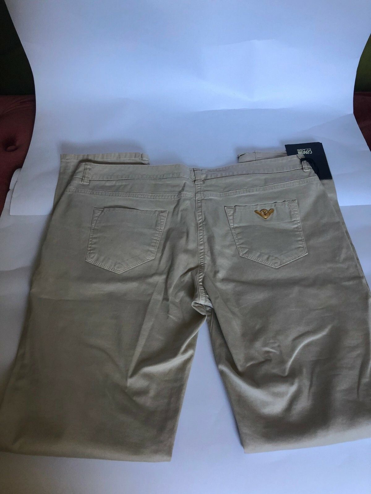 Cavalli Class Roberto Cavalli Class Beige 14 US 50 EU Skinny Jeans Pant Size 36" / US 14 / IT 50 - 3 Thumbnail