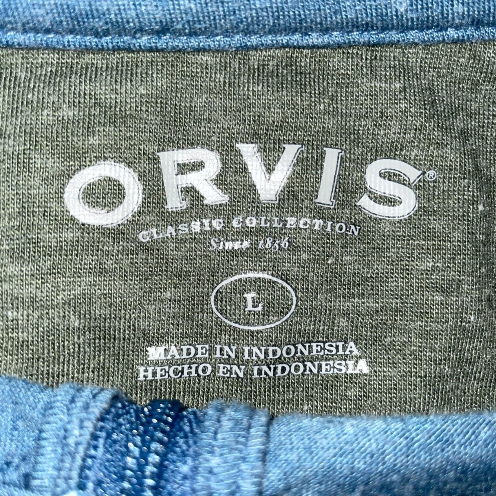 Orvis VINTAGE Orvis Men's Blue Half Zip Pullover Sweater L Adult Regular Size Size US L / EU 52-54 / 3 - 3 Thumbnail
