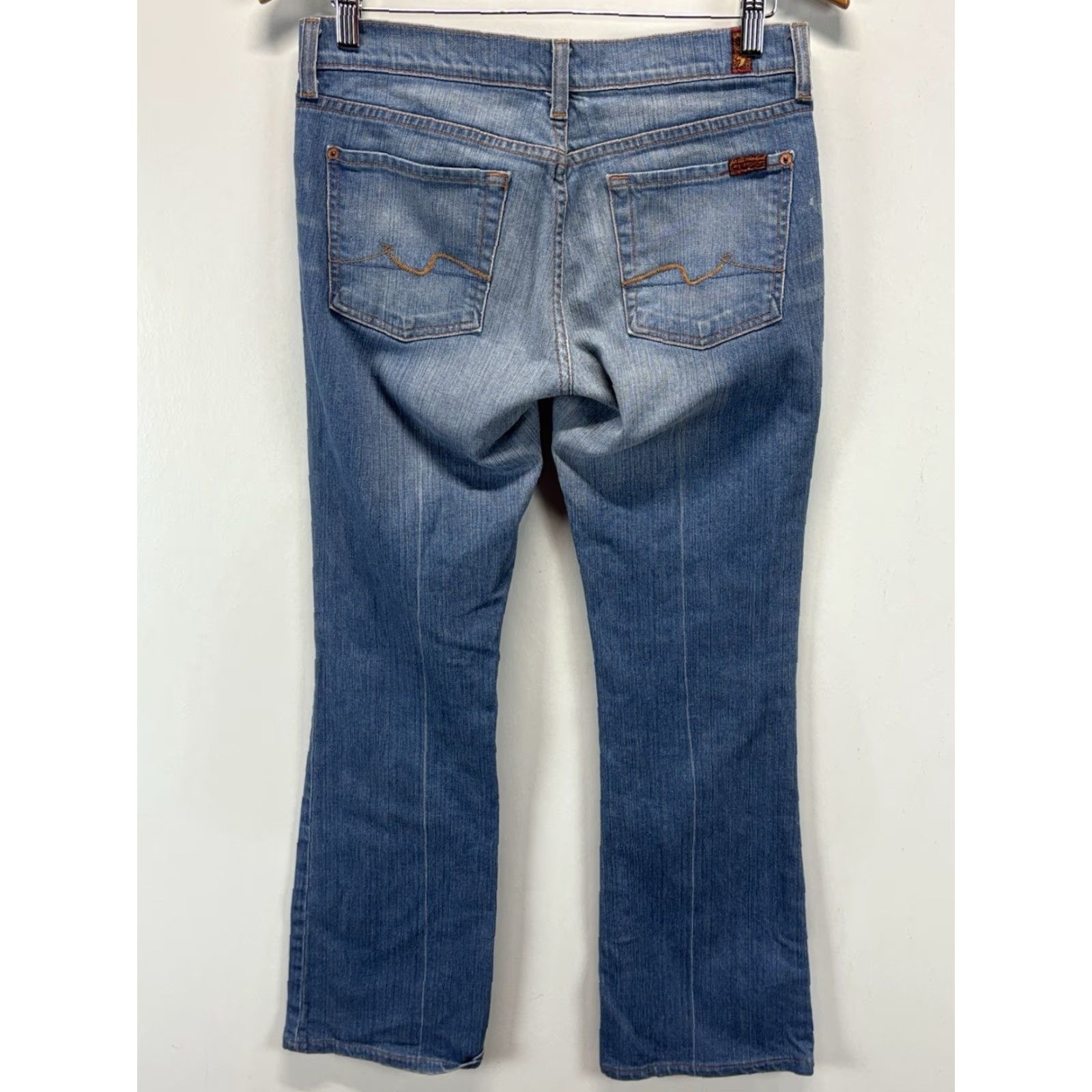7 For All Mankind VINTAGE 7 For All Mankind Bootcut Jeans Women Size 28 Light Wash Denim USA Y2K Flare Size 28" / US 6 / IT 42 - 3 Thumbnail