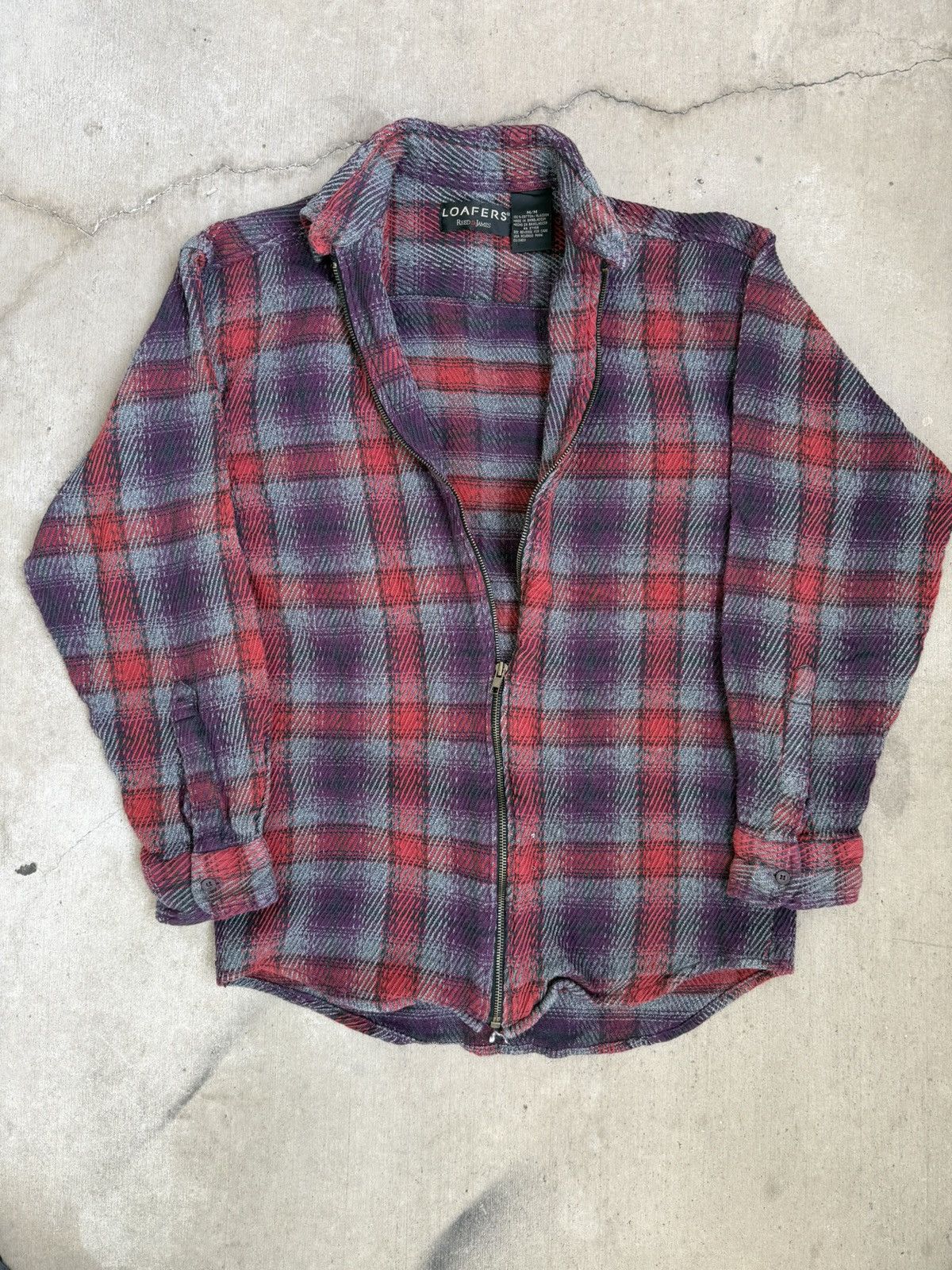 Vintage Vintage Zip Up Flannel Size US M / EU 48-50 / 2 - 1 Thumbnail
