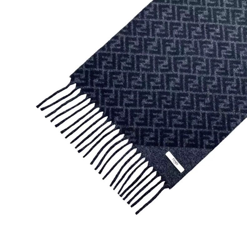 Fendi Fendi Black old-fashioned scarf Size ONE SIZE - 6 Thumbnail