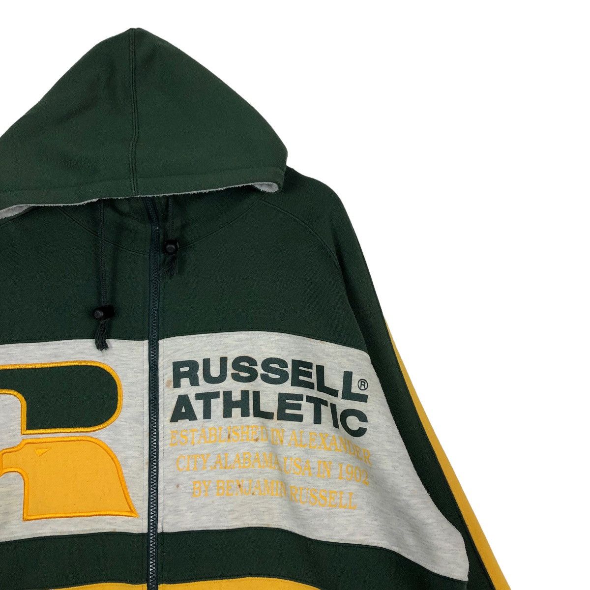Japanese Brand 🔥90’s Rare Vintage Russell Athletic Hoodie Jacket Big Logo Size US L / EU 52-54 / 3 - 6 Thumbnail