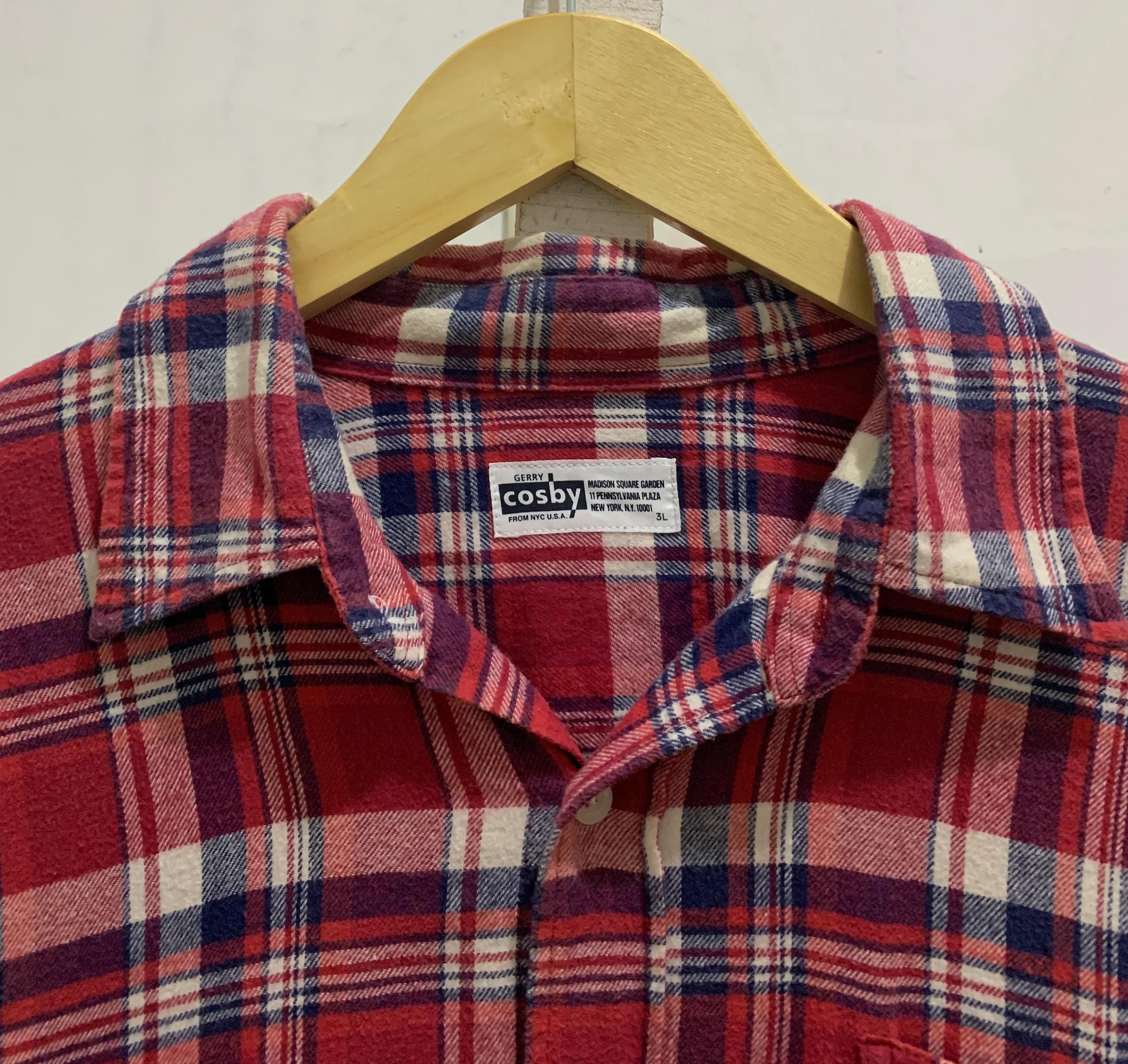 Other Men's Shirt GERRY COSBY FLANNEL SHIRT (Made USA) Size US XXL / EU 58 / 5 - 5 Thumbnail
