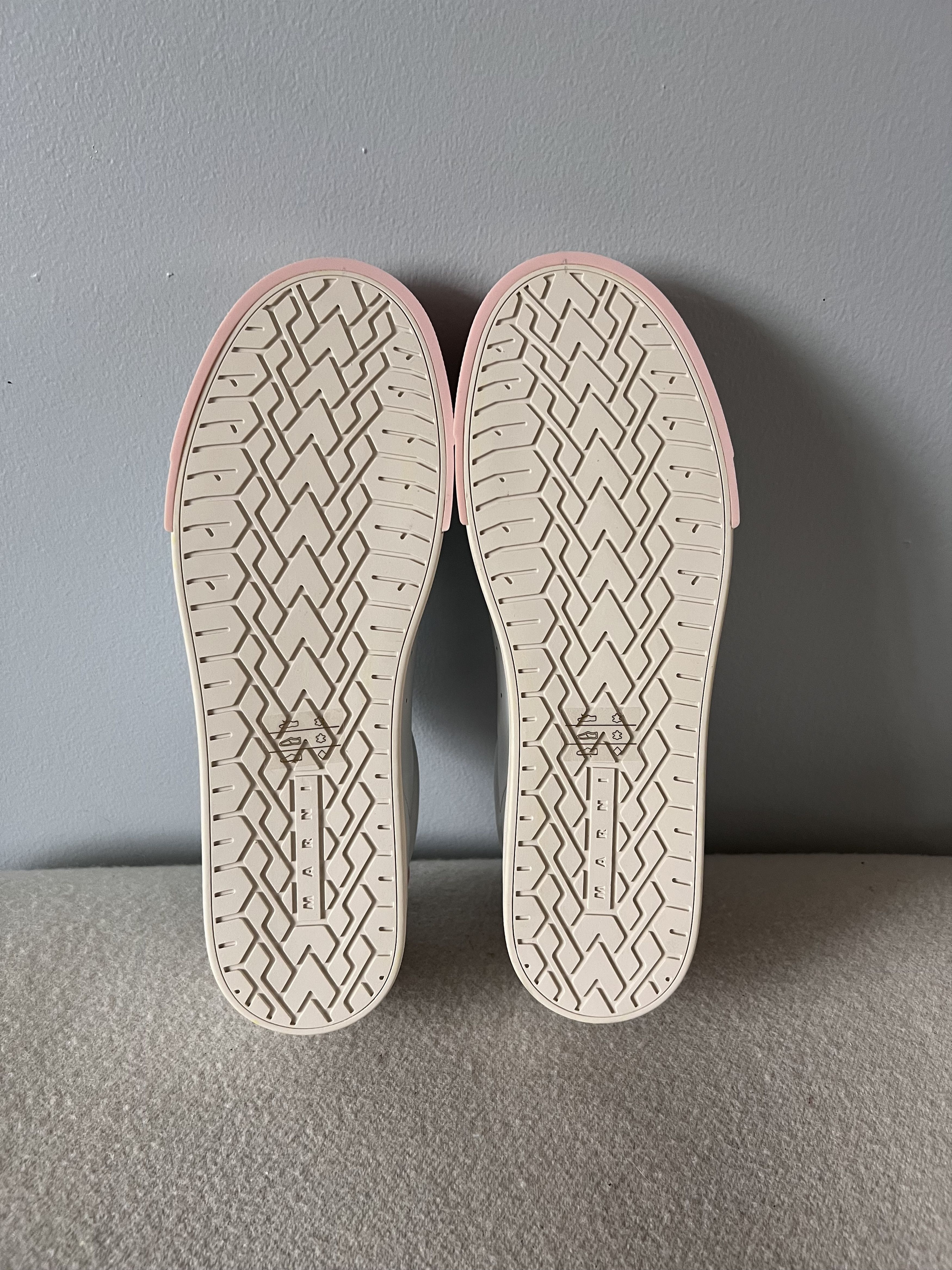Marni Marni Dada Bumper Sneakers in White Pink Leather Size US 11 / EU 44 - 6 Thumbnail