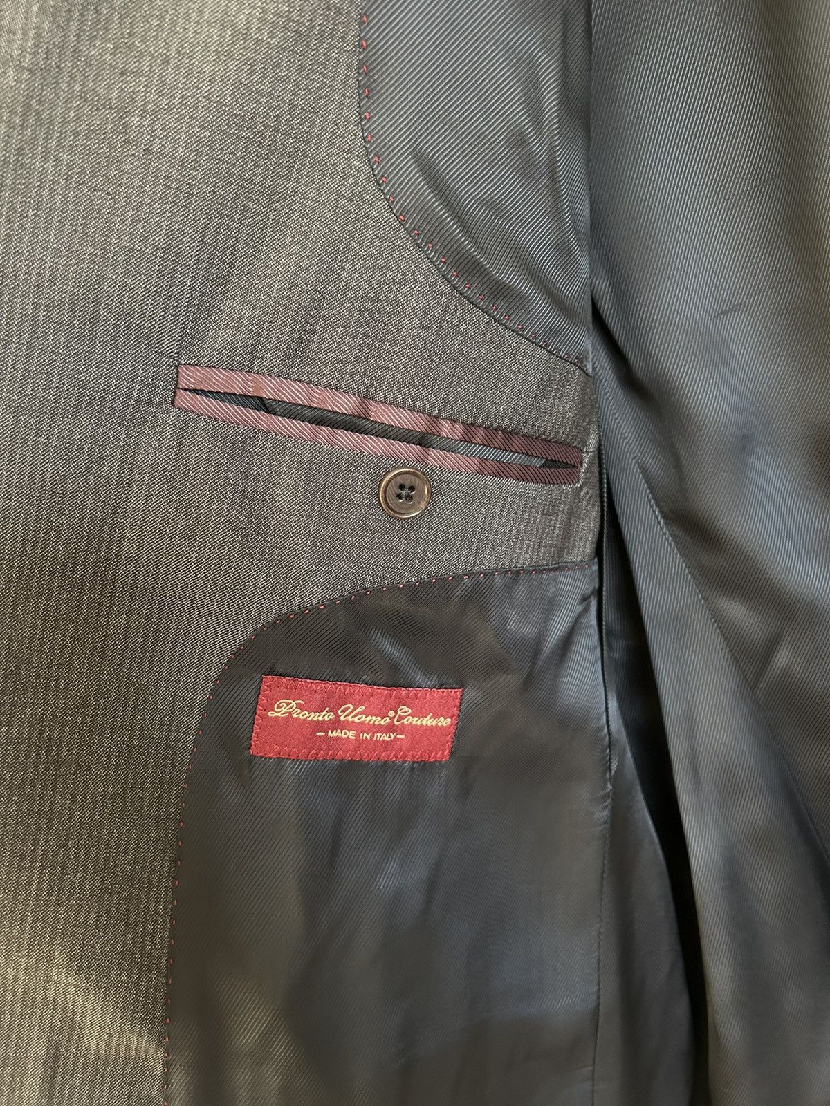 Pronto Uomo Pronto Uomo Couture Tollegno 1900 Wool Blazer Sport Jacket Size 44R - 8 Thumbnail