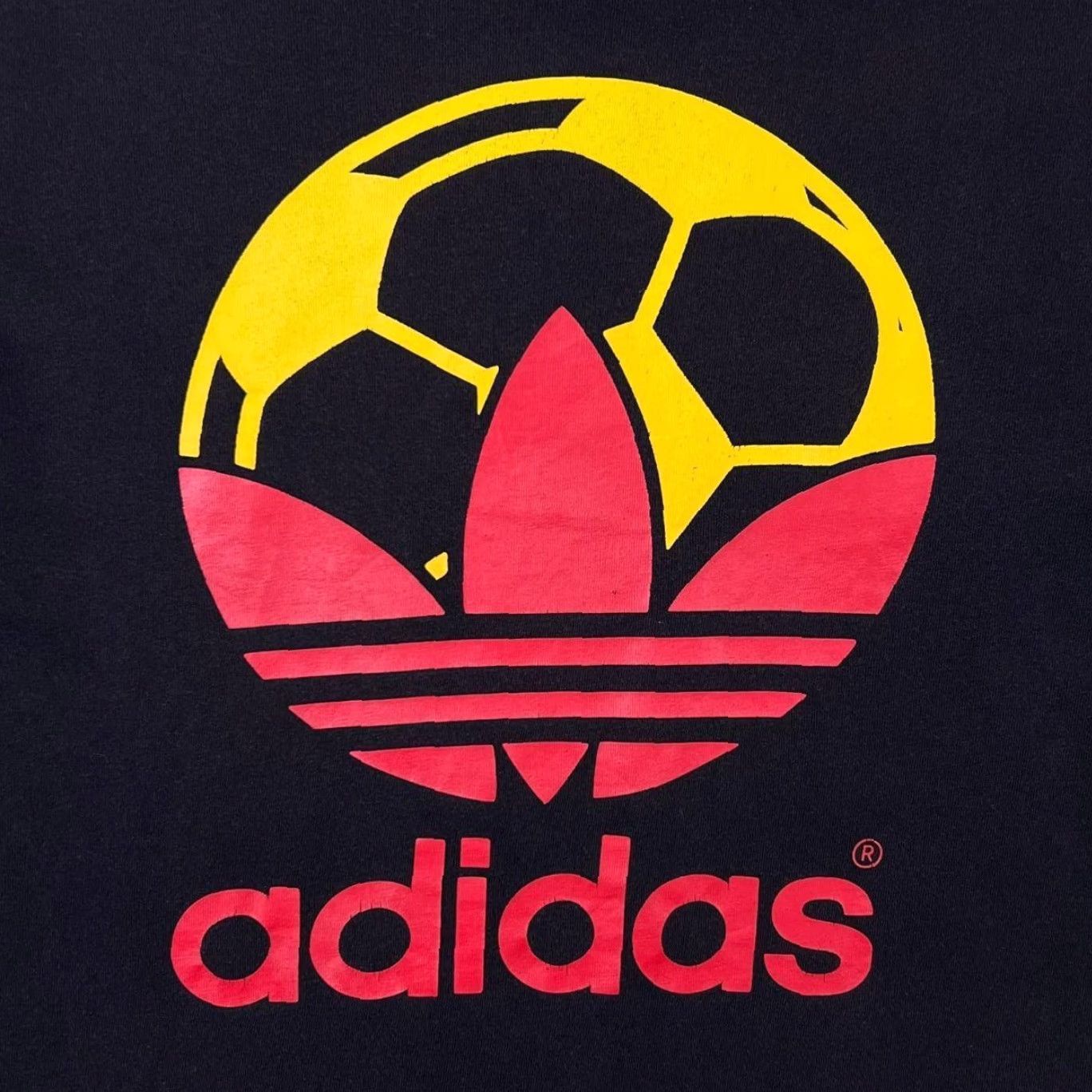Adidas Adidas Soccer Football Logo Spellout Graphic Black T-Shirt Small Mens Short Sleeve Round Neck Cotton Shirt Regular Fit Size US S / EU 44-46 / 1 - 3 Thumbnail