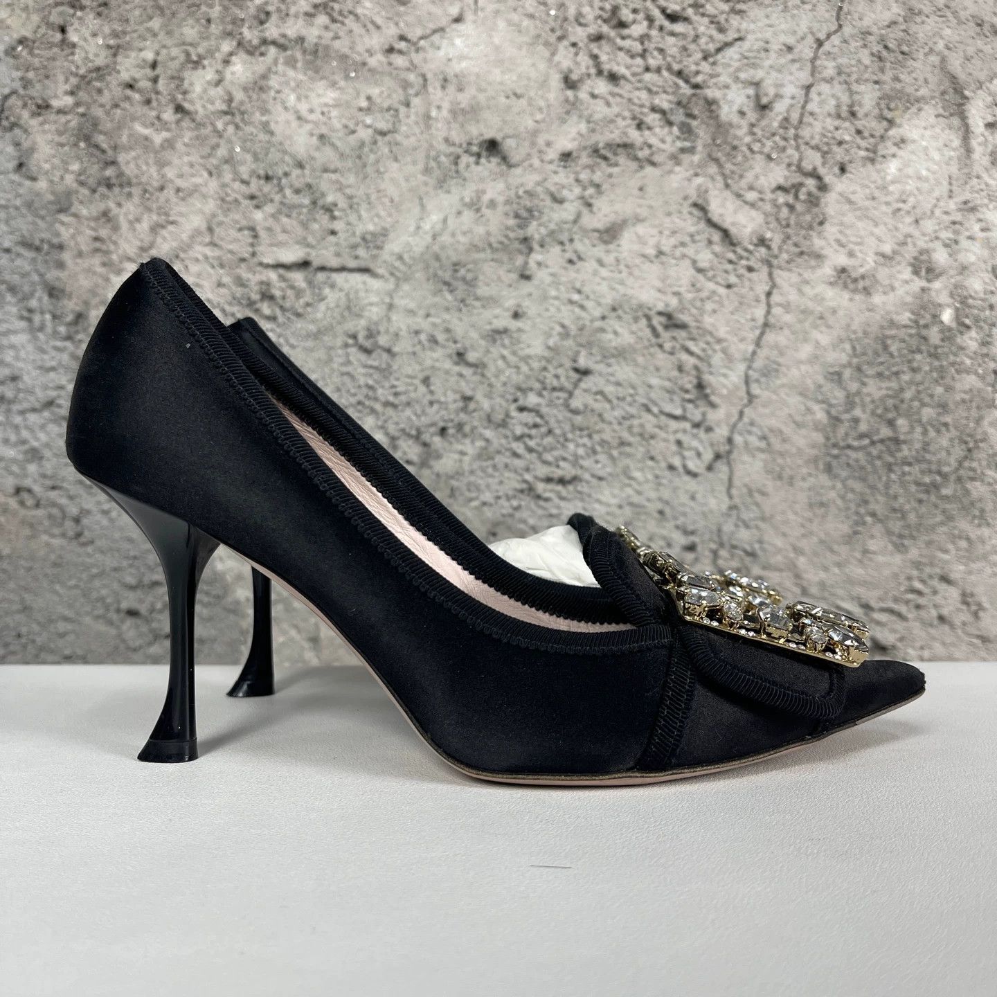 Roger Vivier RV Crystal Buckle High Heels 36.5 Size US 6 / IT 36 - 2 Thumbnail