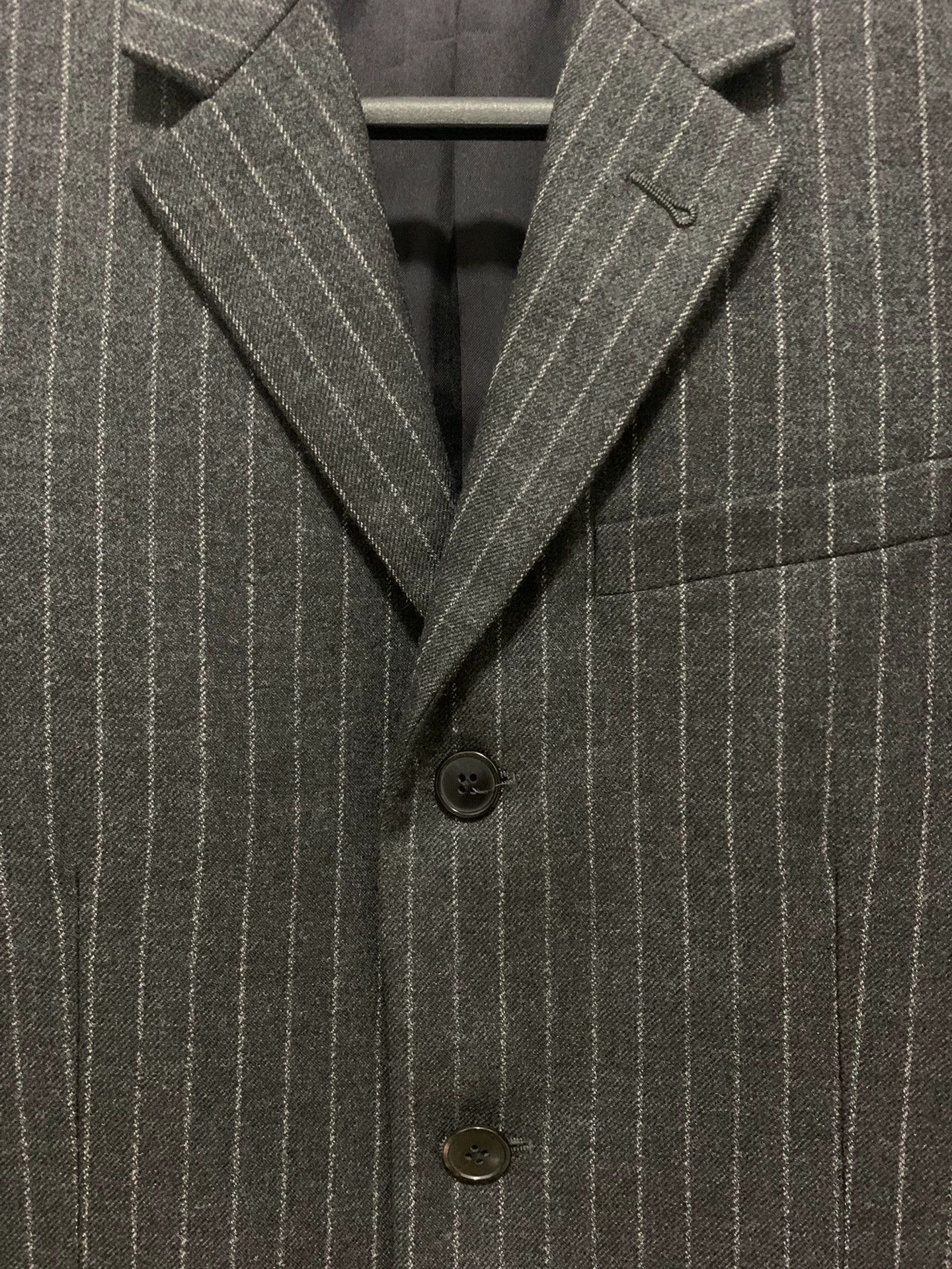 Saint Laurent Paris Saint Laurent SLP 13FW 3-btn stripe blazer 44 MINT Size 44R - 5 Thumbnail