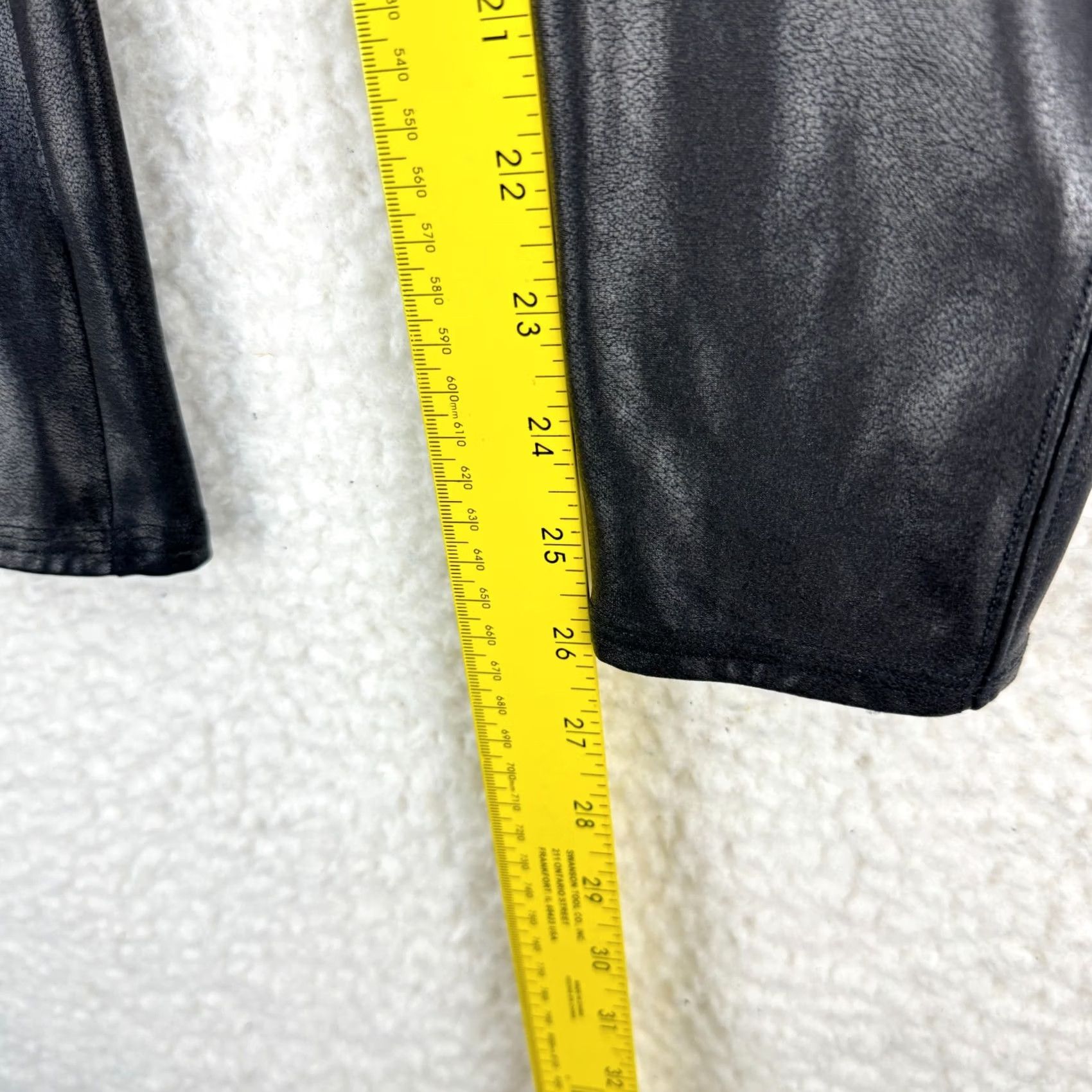 Spanx Spanx Leggings Women Large Petite Black Ankle Length Pull On Nylon Polyester Spandex Size 36" / US 14 / IT 50 - 7 Thumbnail