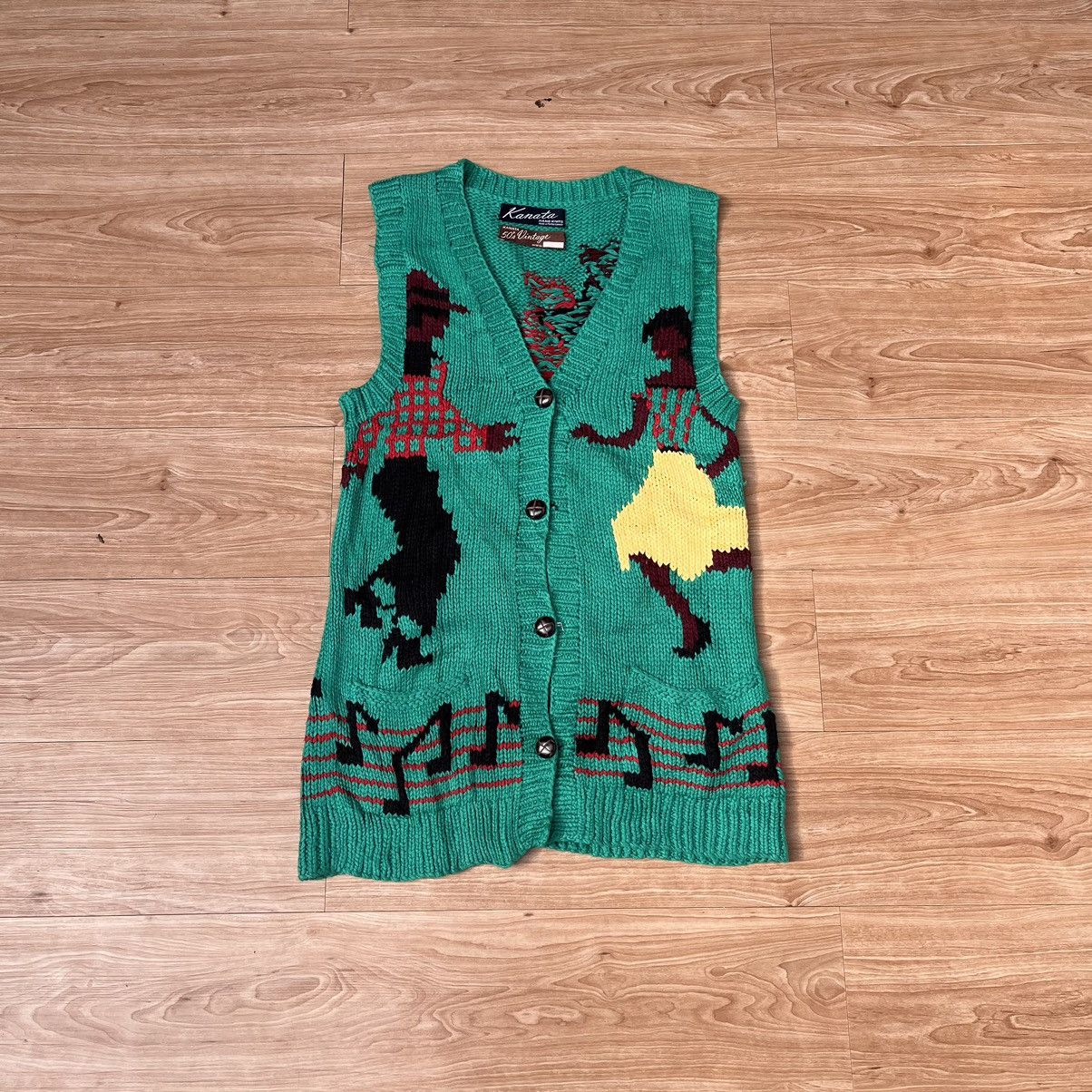 Kanata Hand Knits 🔥 Vintage Rare 🔥 50's Kanata Hand Knits "Dance With Music ❤️" Size US M / EU 48-50 / 2 - 1 Thumbnail