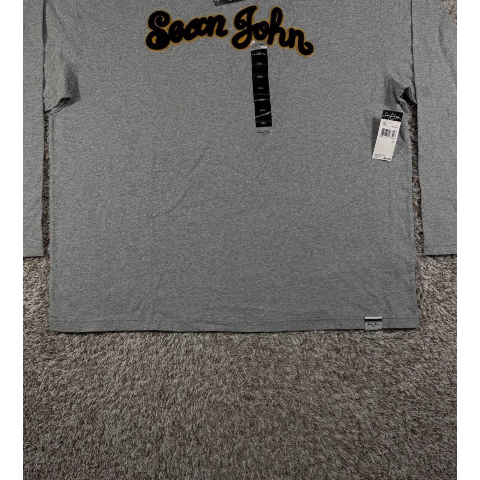 Sean John VINTAGE Sean John T-Shirt Long Sleeve 2XL Gray Embroidered Logo Hip Hop Skate Mens Size US XXL / EU 58 / 5 - 3 Thumbnail