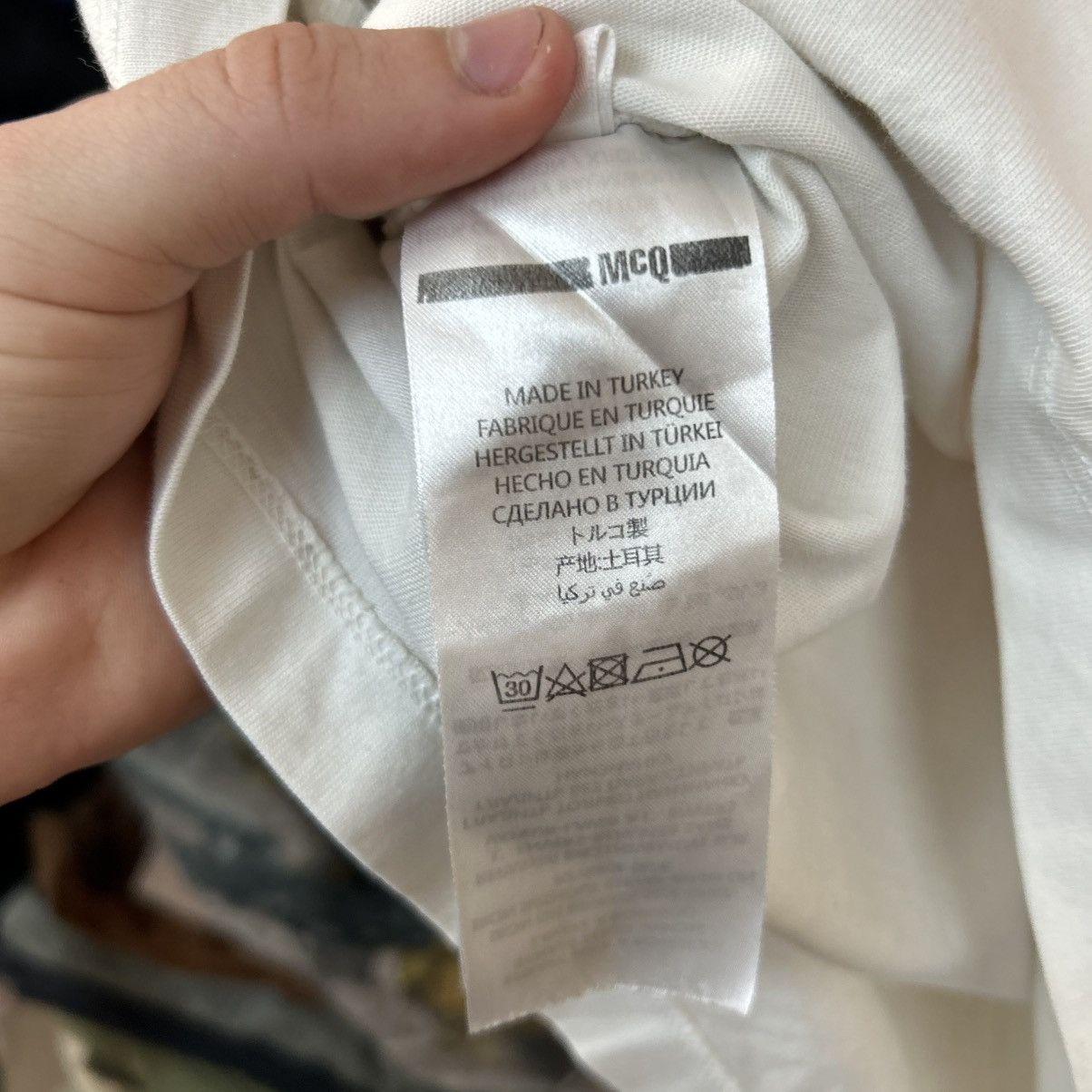 McQ Alexander McQueen Luxury Alexander McQueen MCQ Big logo streetwear tee Size US XL / EU 56 / 4 - 10 Thumbnail