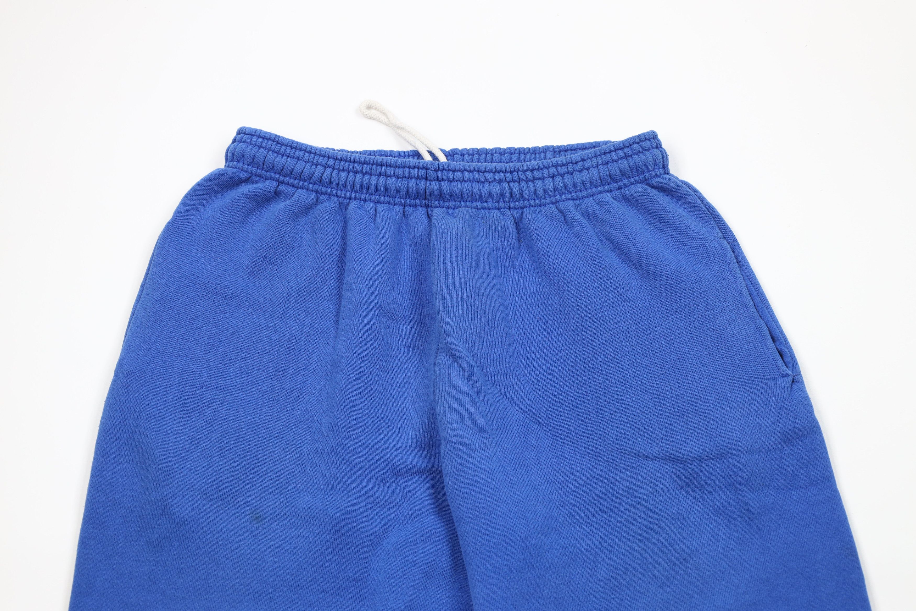 Vintage Vintage 90s Streetwear Cuffed Sweatpants Joggers Blue USA Size US 36 / EU 52 - 2 Thumbnail