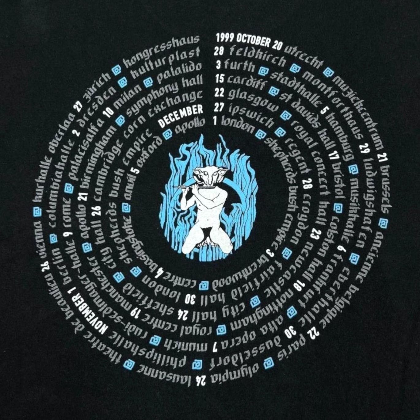 Vintage VINTAGE BG Jethro Tull “J-Tull Dot Com” Blues Hard Rock Band Tour T-Shirt Large Shirt Mens Black Graphic Print Front Back 1999 90s Size US L / EU 52-54 / 3 - 5 Thumbnail