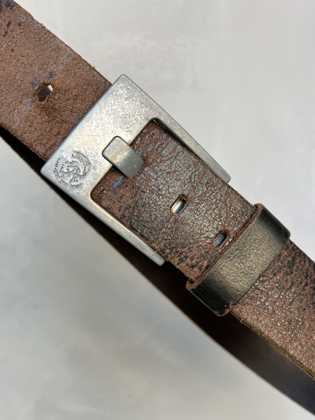 Diesel Leather Diesel avant garde gothic leather belt y2k Size ONE SIZE - 5 Thumbnail
