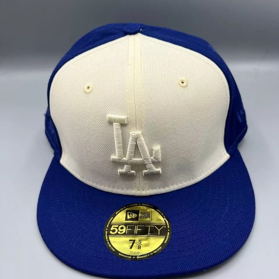 New Era Los Angeles LA Dodgers Hat 7 5/8 59Fifty New Era MLB Fitted Size ONE SIZE - 2 Thumbnail