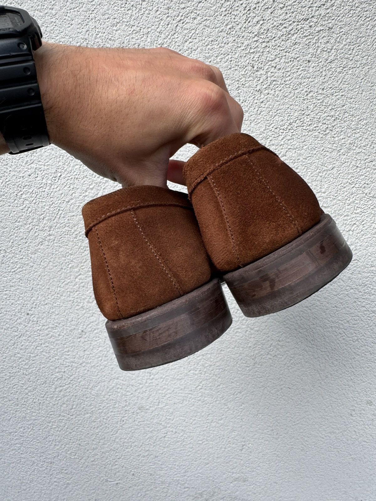 Berwick 1707 Berwick Suede brown Loafers UK6 Made in Spain Size US 7 / EU 40 - 5 Thumbnail