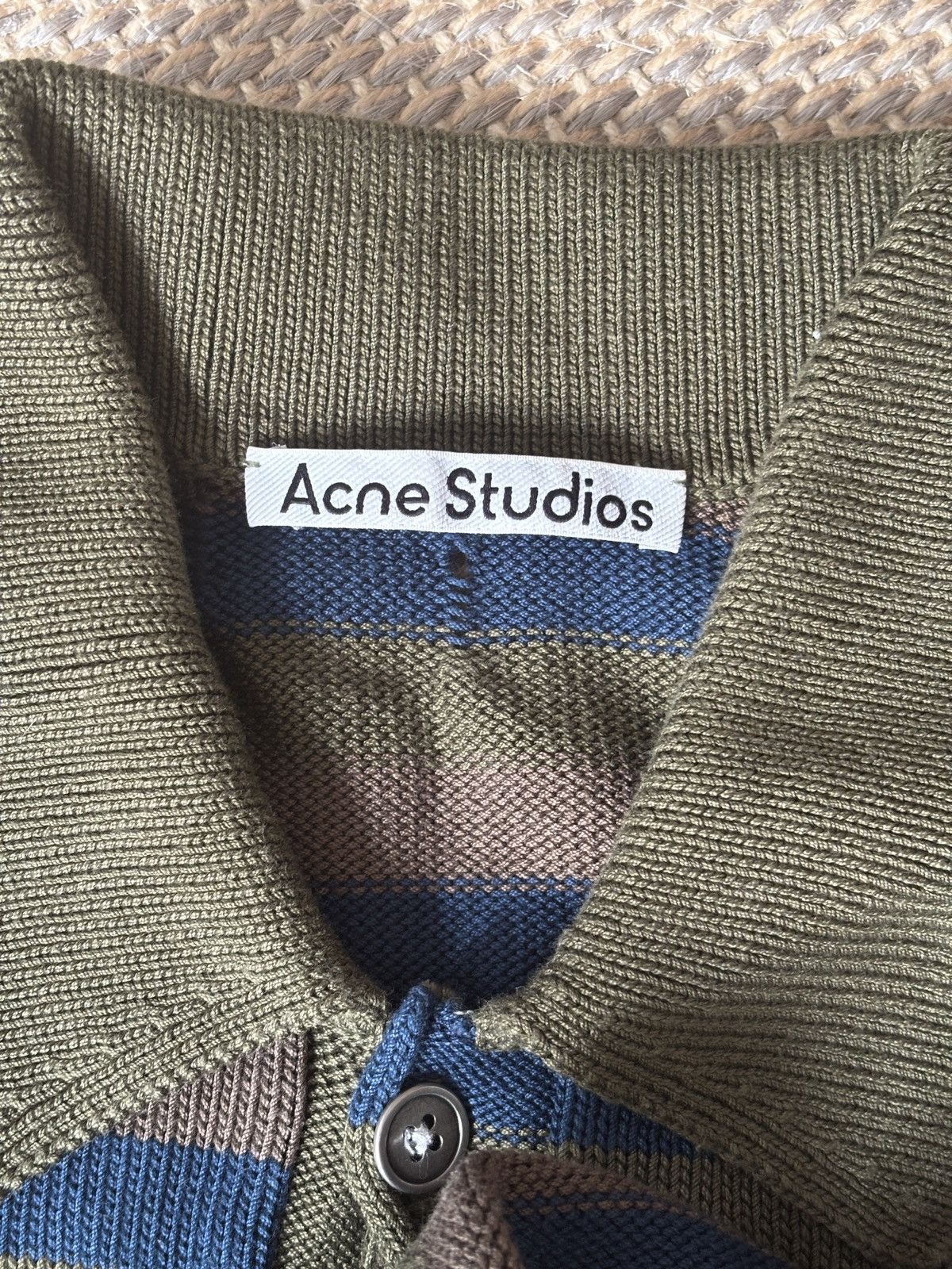 Acne Studios Acne Studios Knit Distressed Polo Size US M / EU 48-50 / 2 - 9 Thumbnail